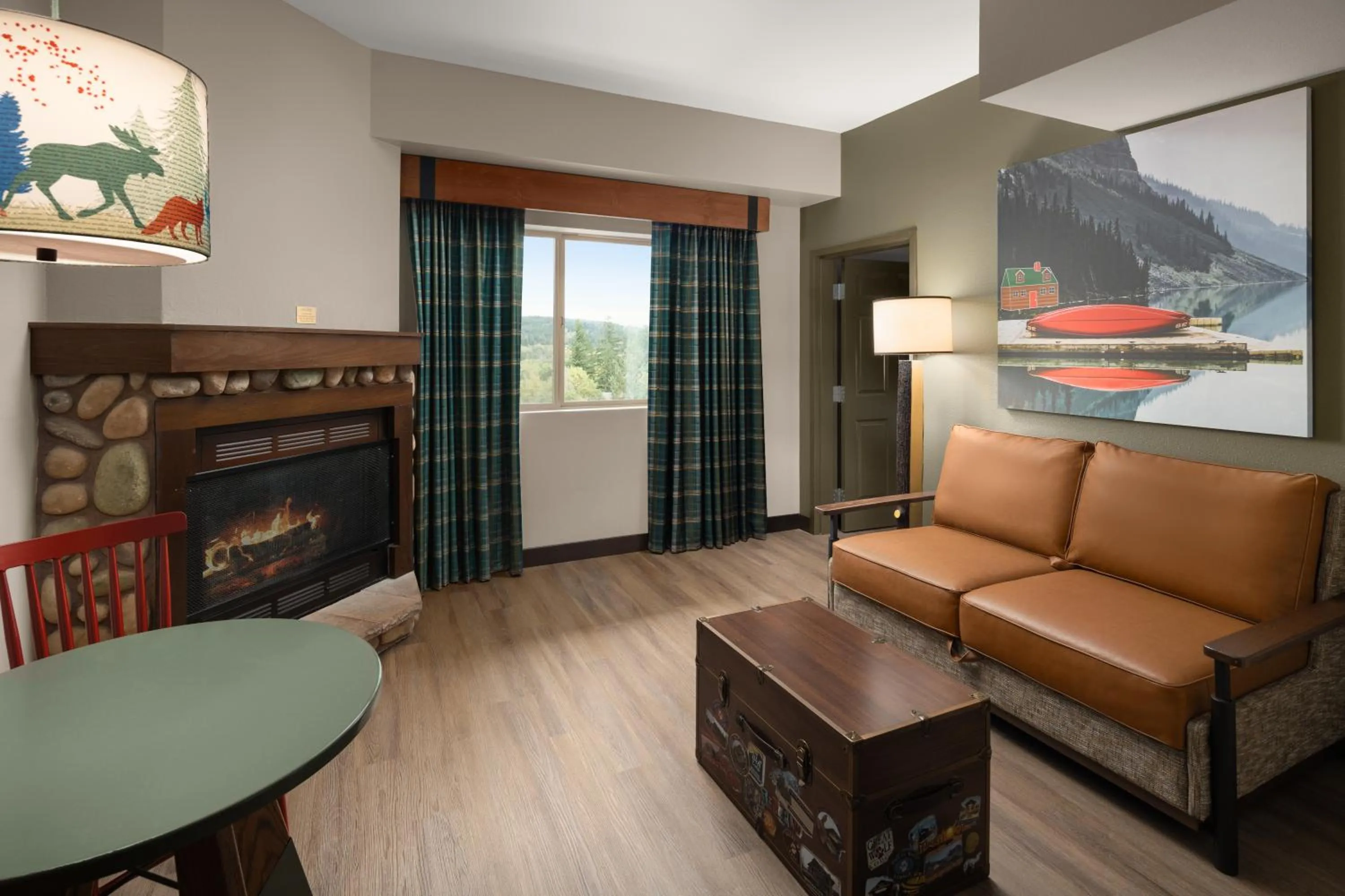 Living room in Great Wolf Lodge Grand Mound