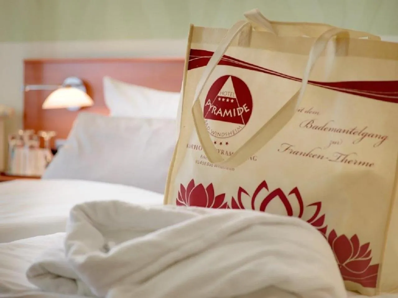 Photo of the whole room, Bed in Kurhotel Pyramide Bad Windsheim