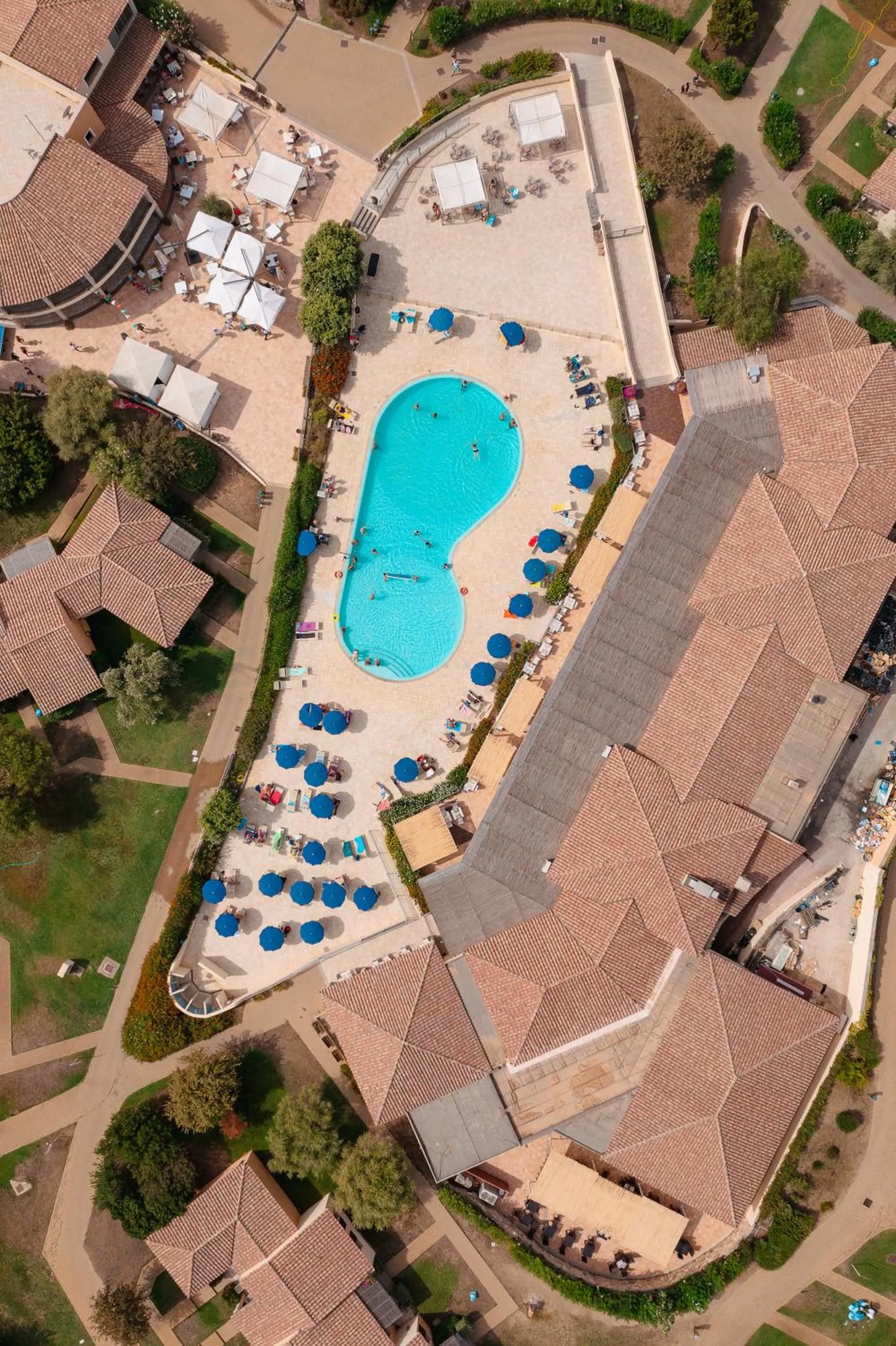 Bird's eye view in SECRET VILLAGE Budoni