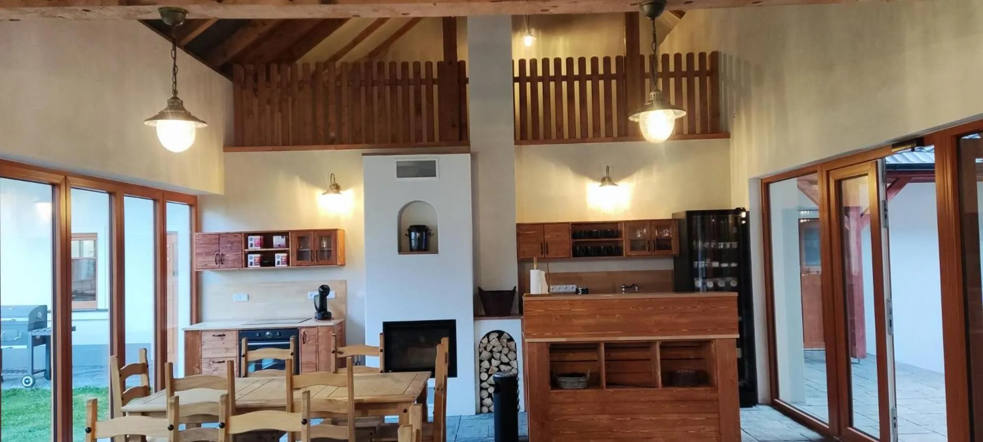 Communal lounge/ TV room in Matějovec 109 & Ubytování Na statku