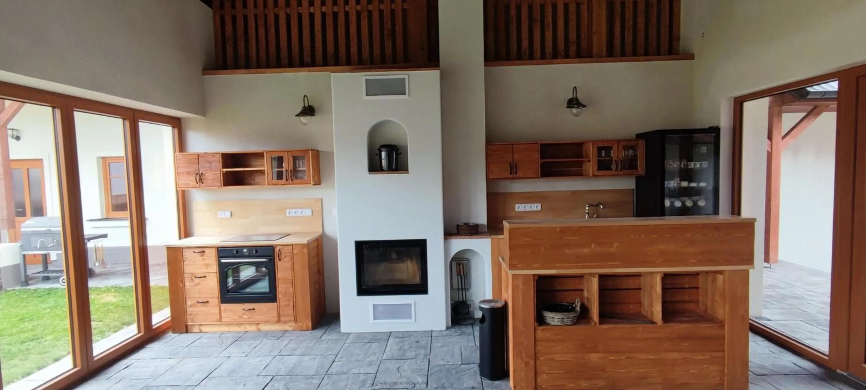 kitchen in Matějovec 109 & Ubytování Na statku