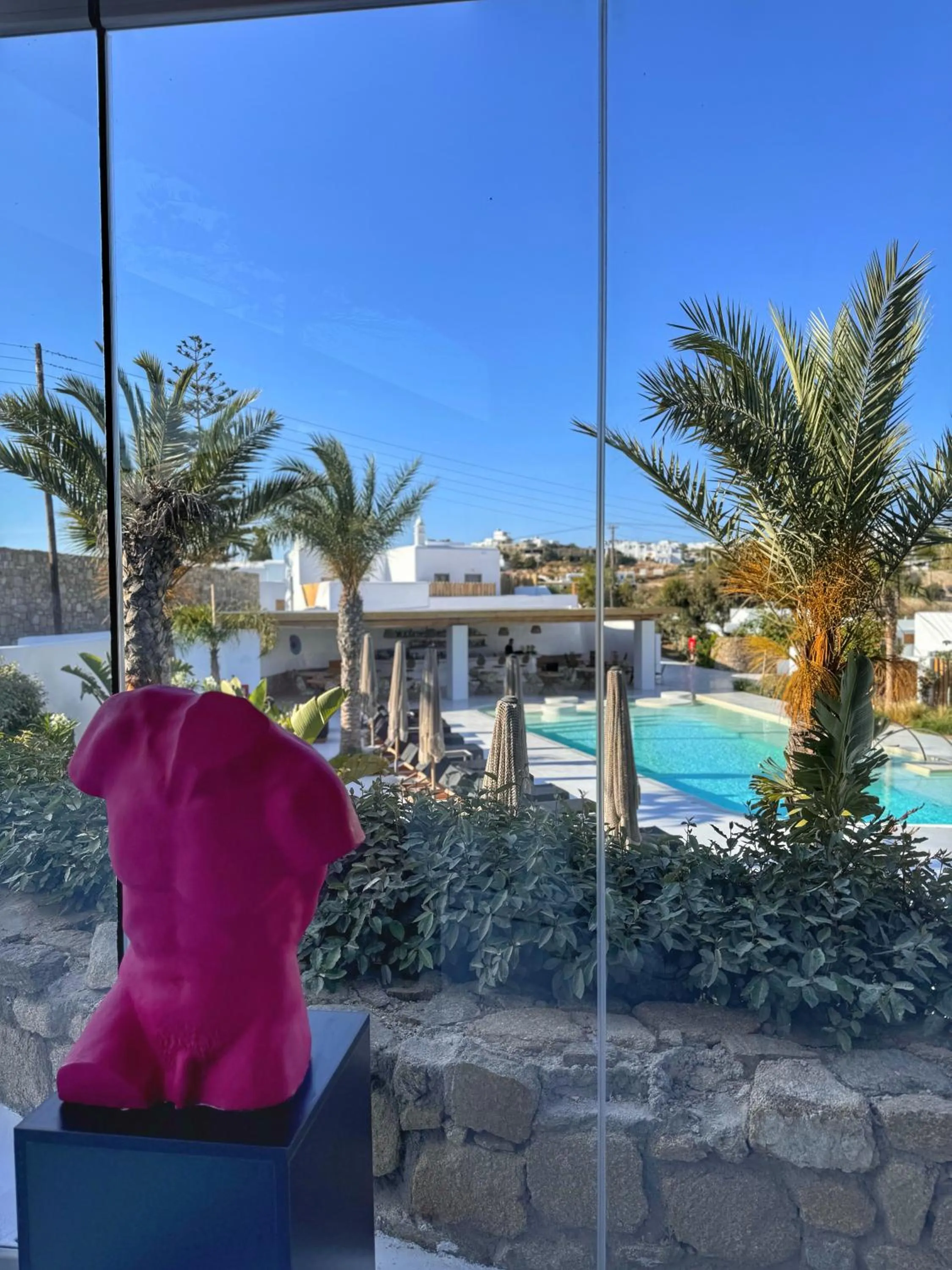 Pool view in Akkadian LGBT Boutique Hotel