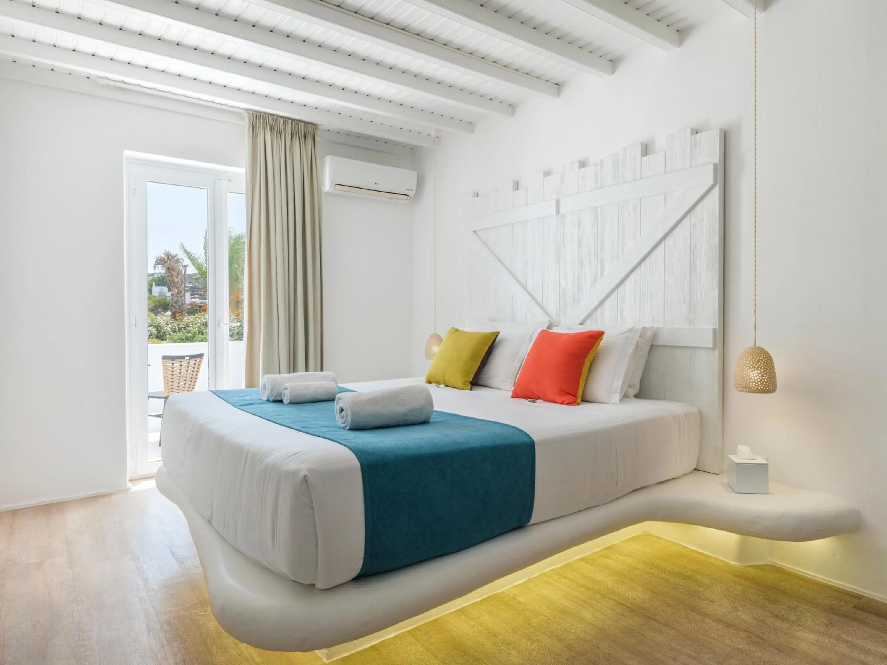 Bed in Akkadian LGBT Boutique Hotel