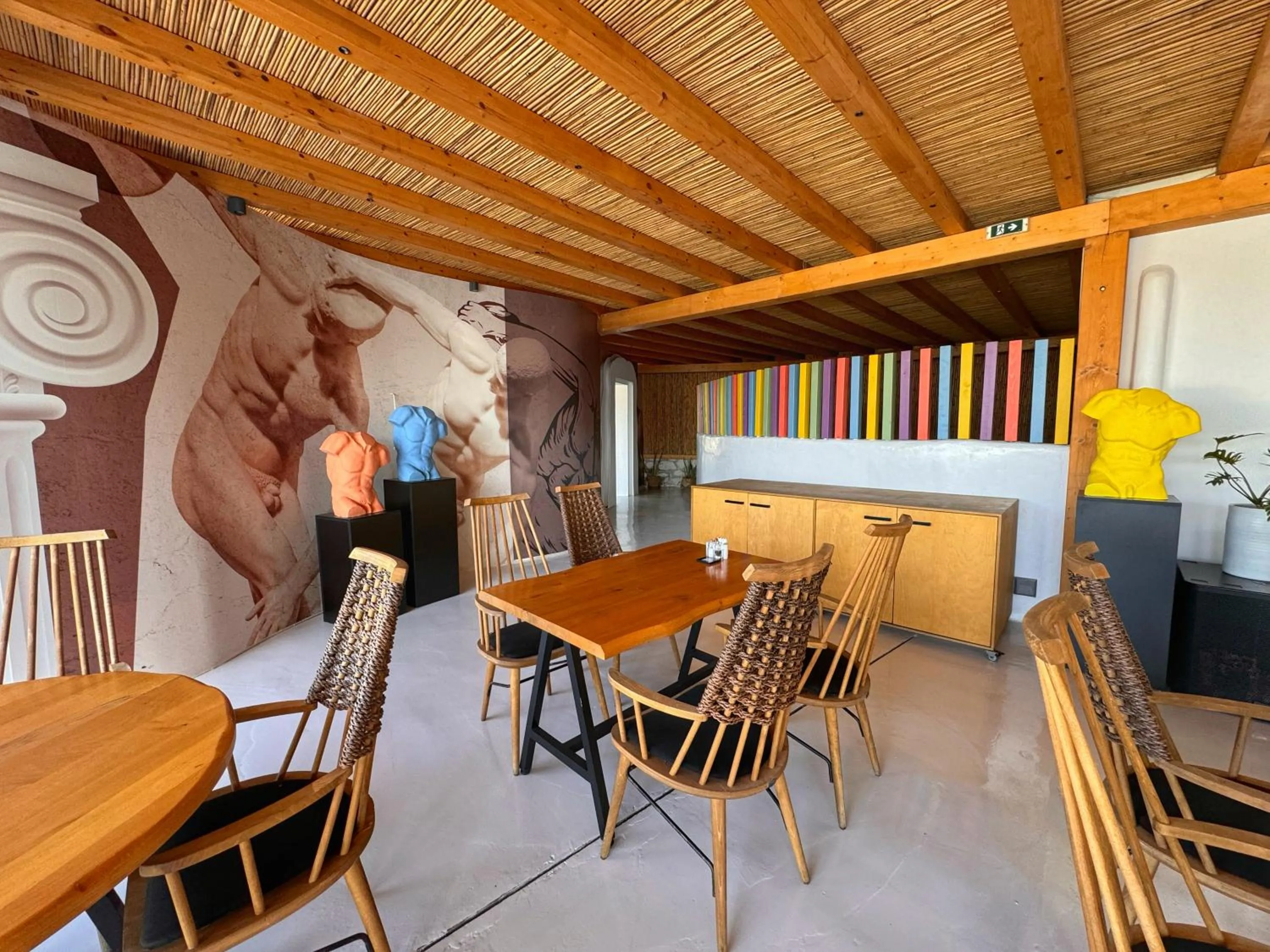 Seating area in Akkadian LGBT Boutique Hotel