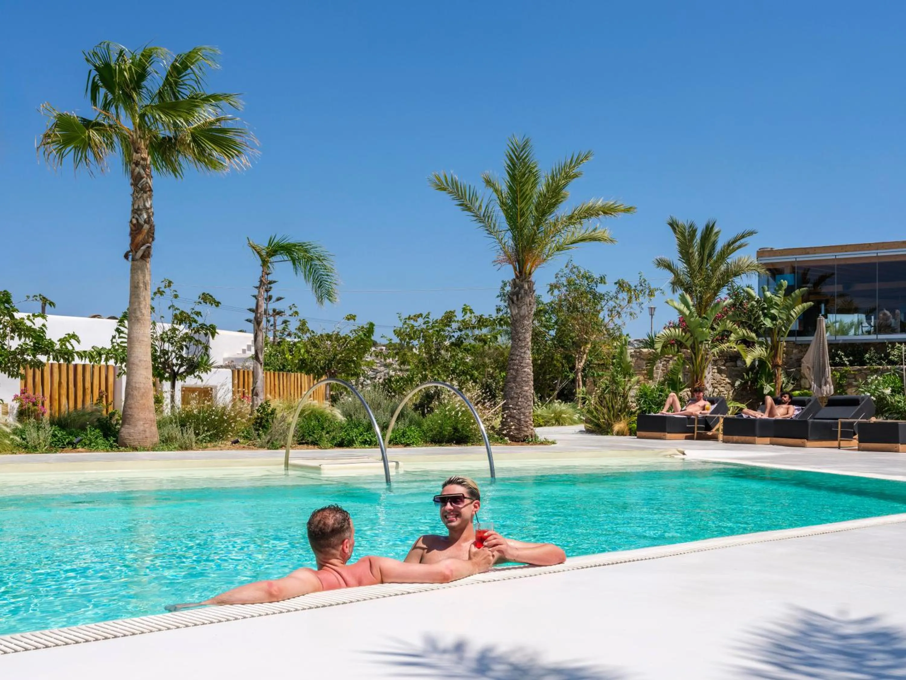Swimming pool in Akkadian LGBT Boutique Hotel