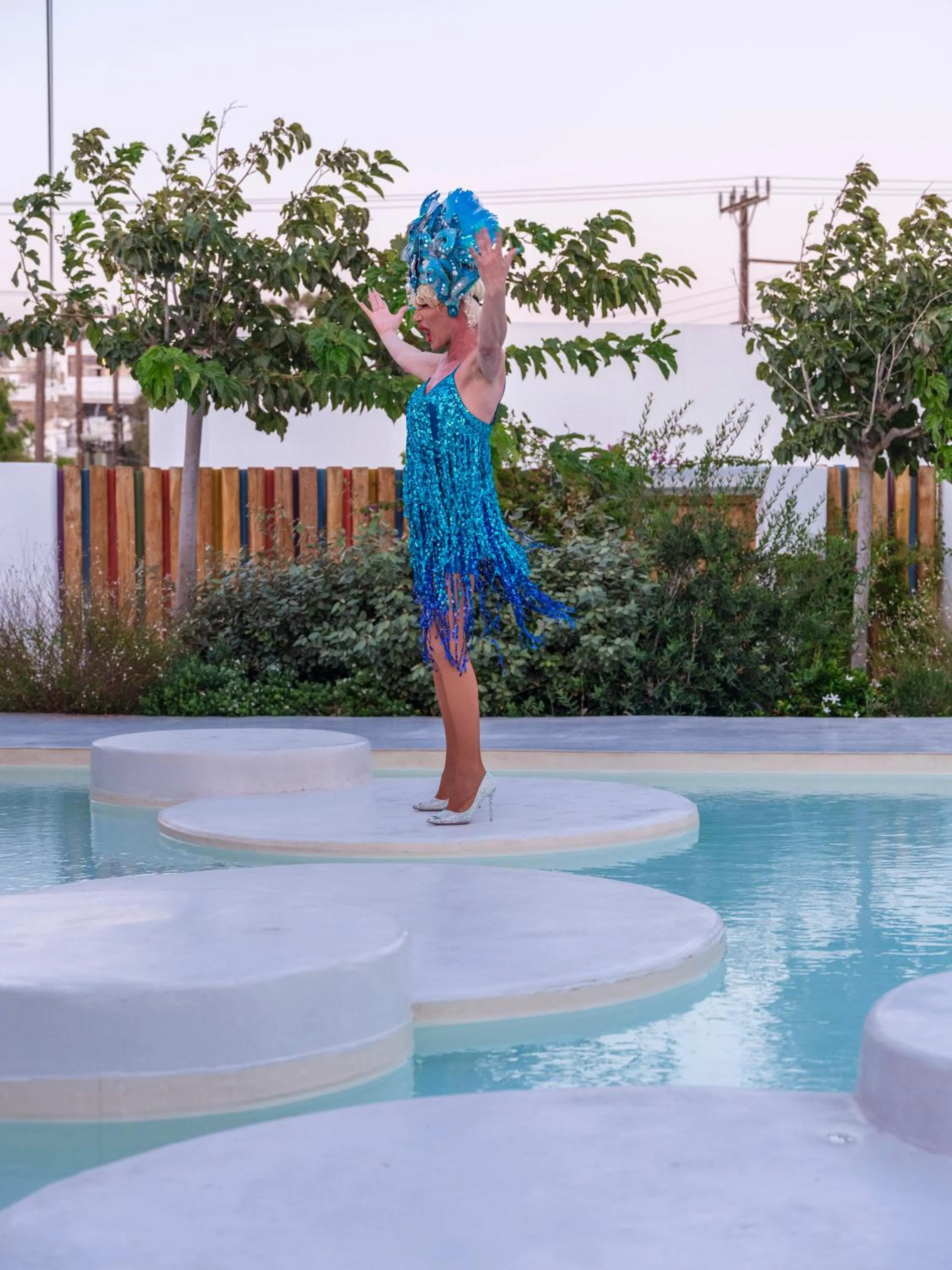 Evening entertainment in Akkadian LGBT Boutique Hotel