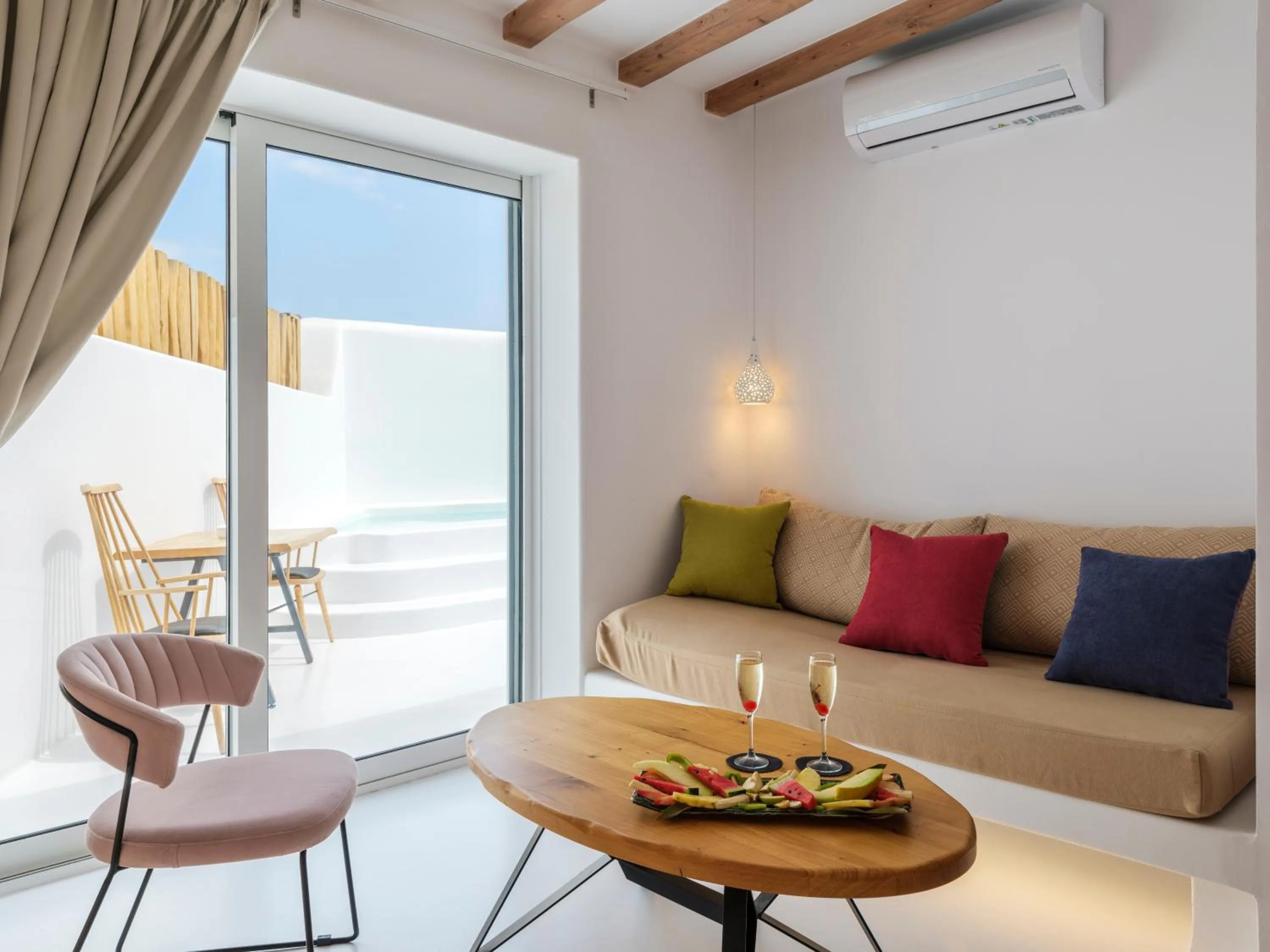 Pool view in Akkadian LGBT Boutique Hotel