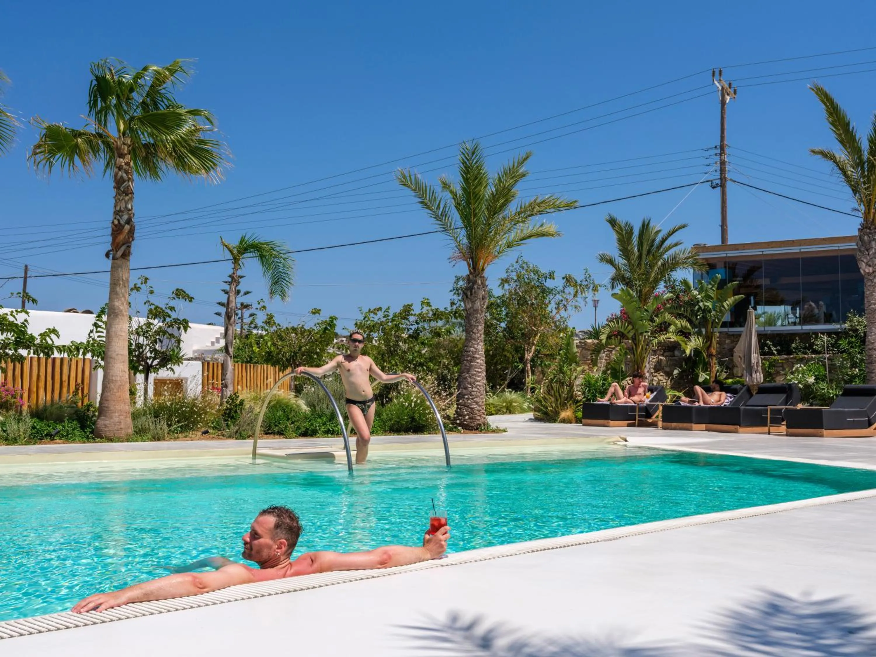 Swimming pool in Akkadian LGBT Boutique Hotel