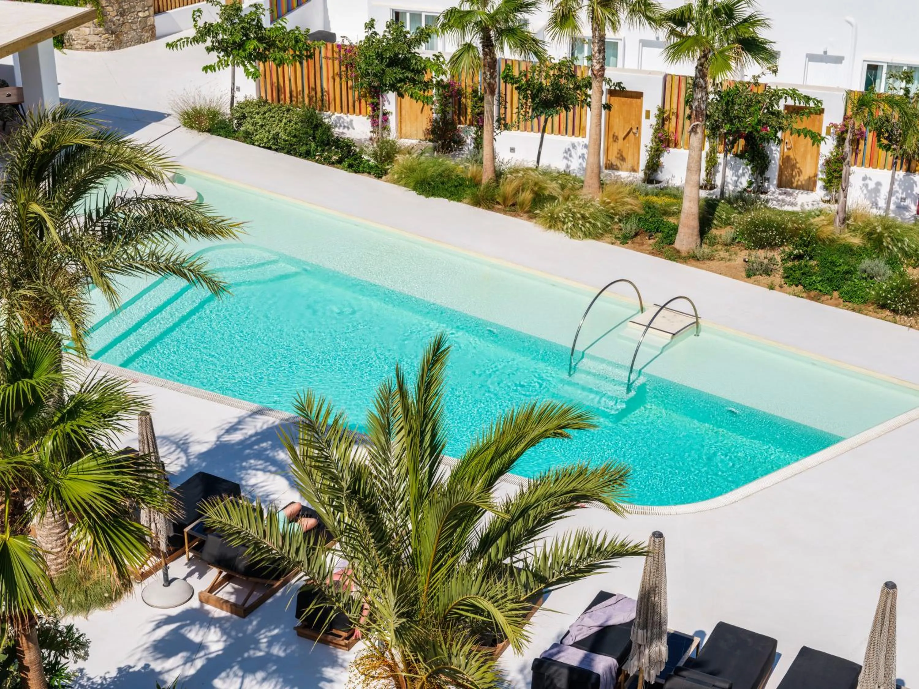 Pool view in Akkadian LGBT Boutique Hotel
