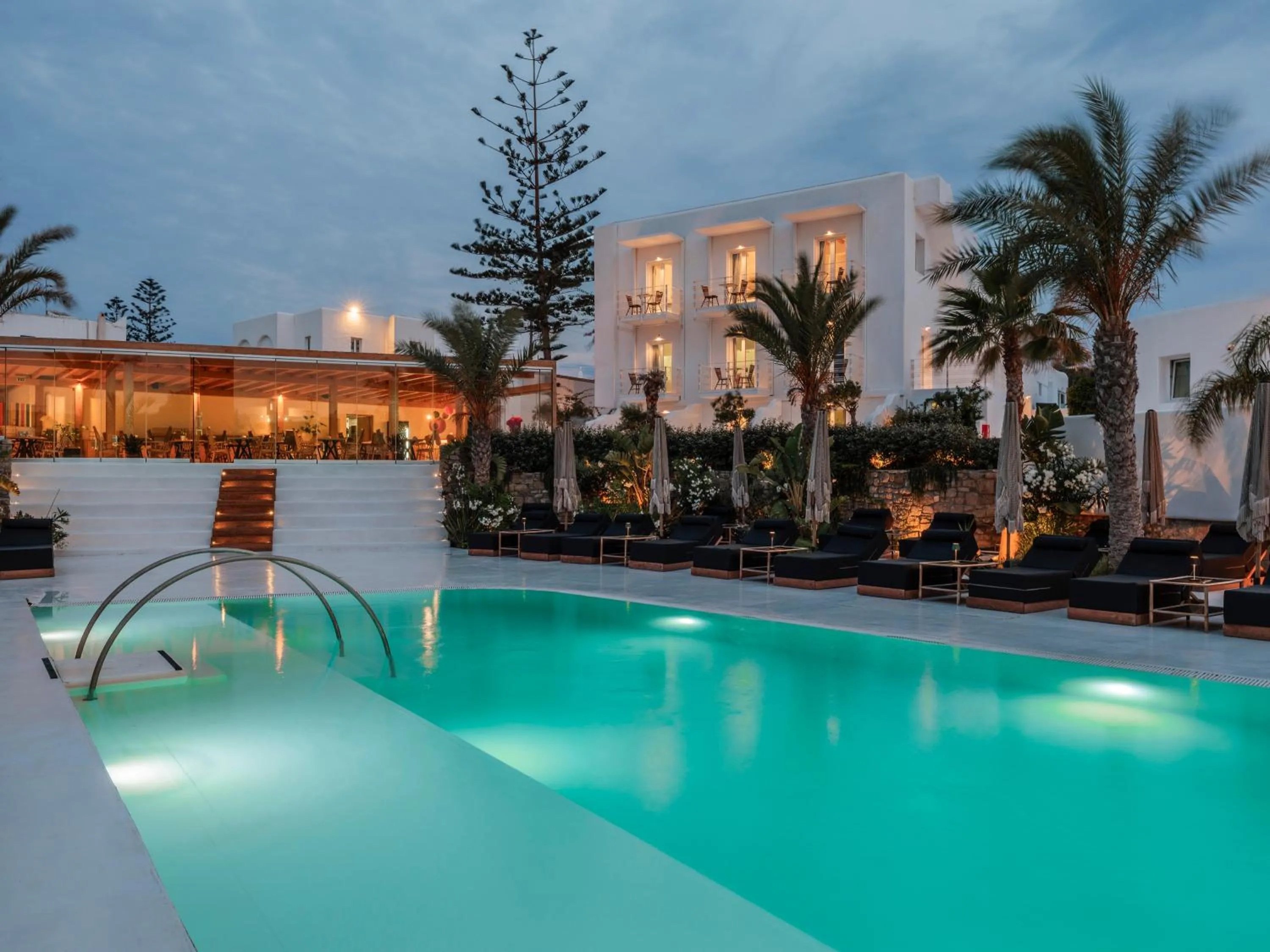 Pool view in Akkadian LGBT Boutique Hotel