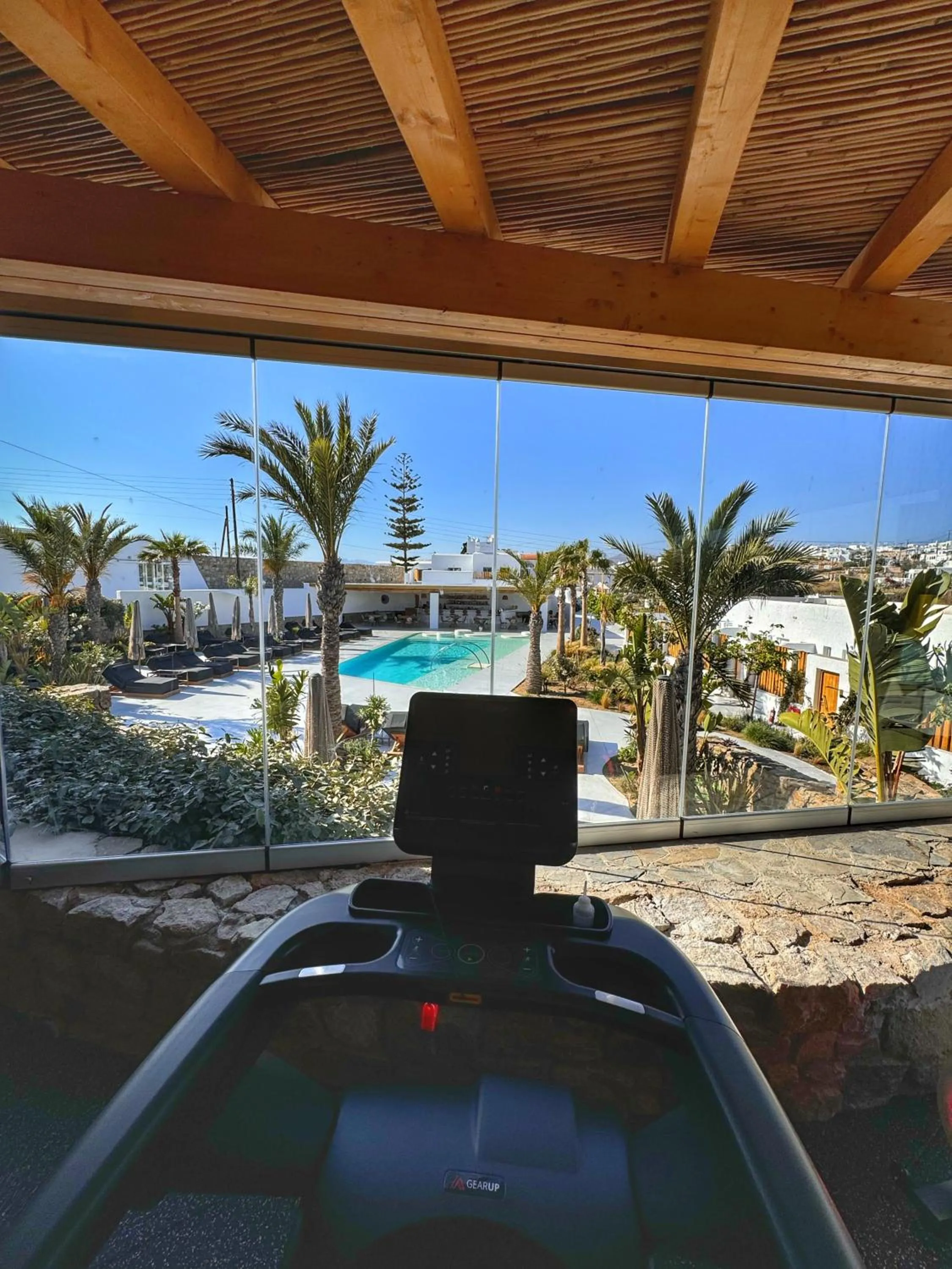 Pool view in Akkadian LGBT Boutique Hotel