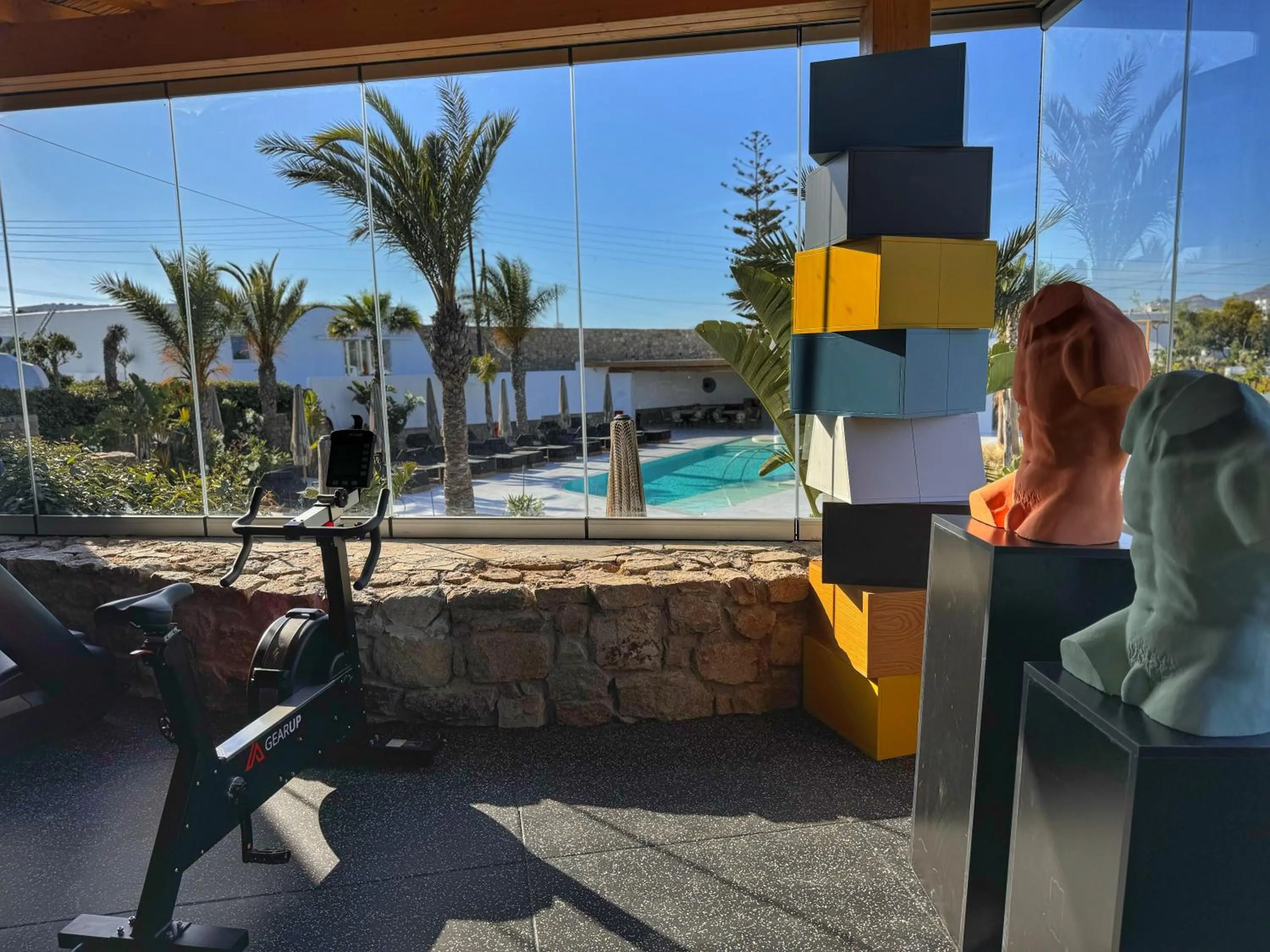 Pool view in Akkadian LGBT Boutique Hotel