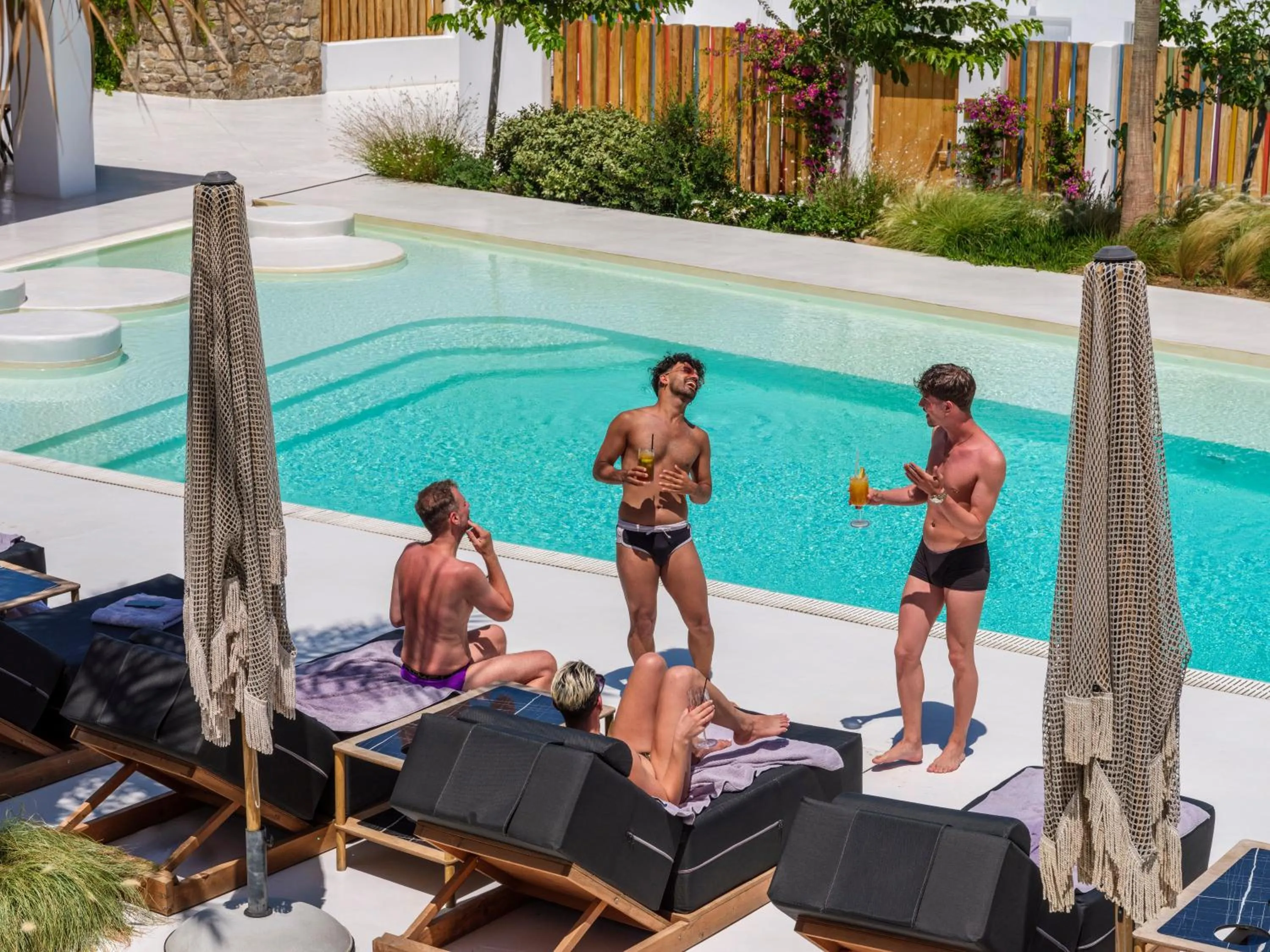 Swimming pool in Akkadian LGBT Boutique Hotel