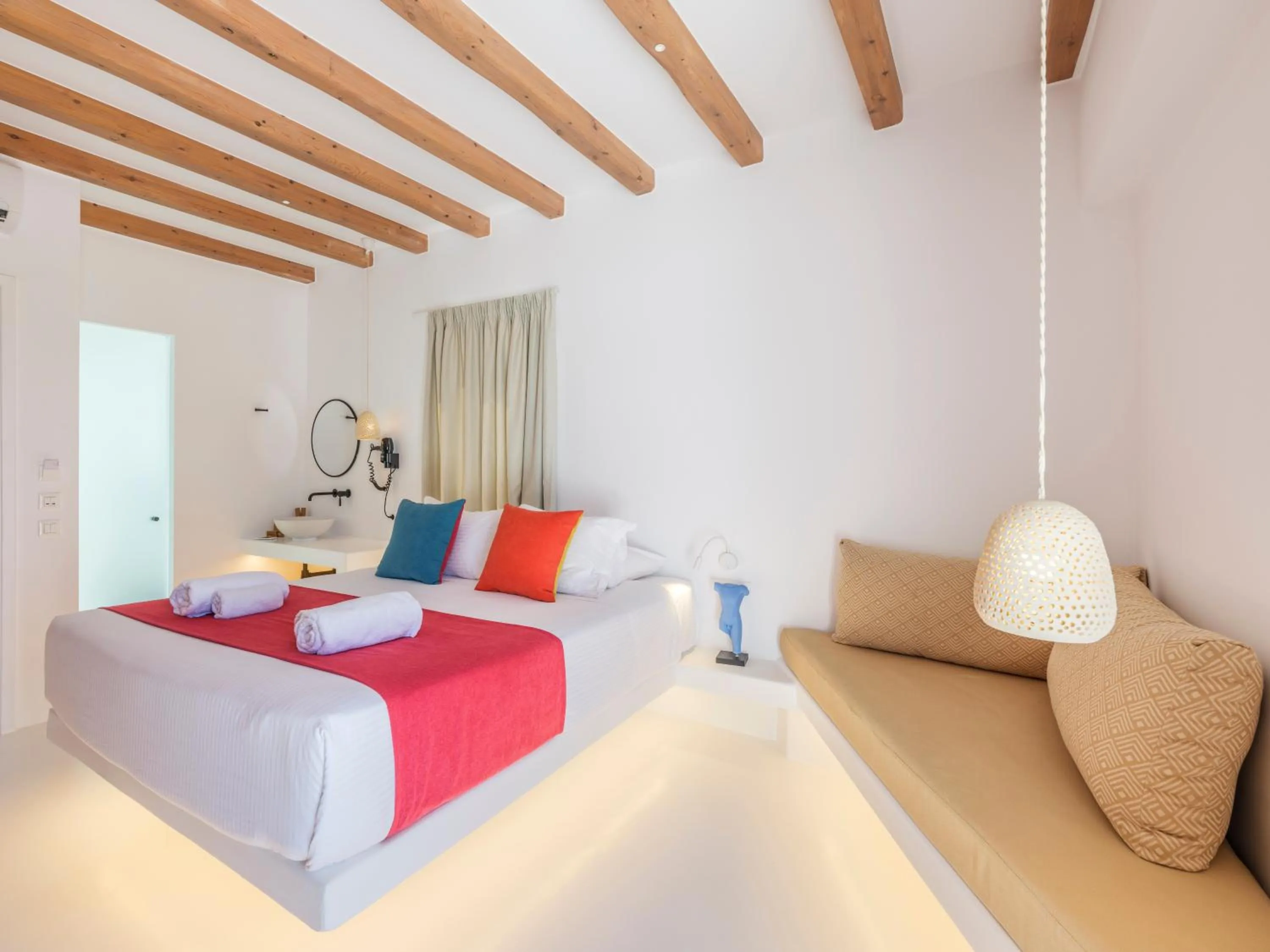 Bed in Akkadian LGBT Boutique Hotel