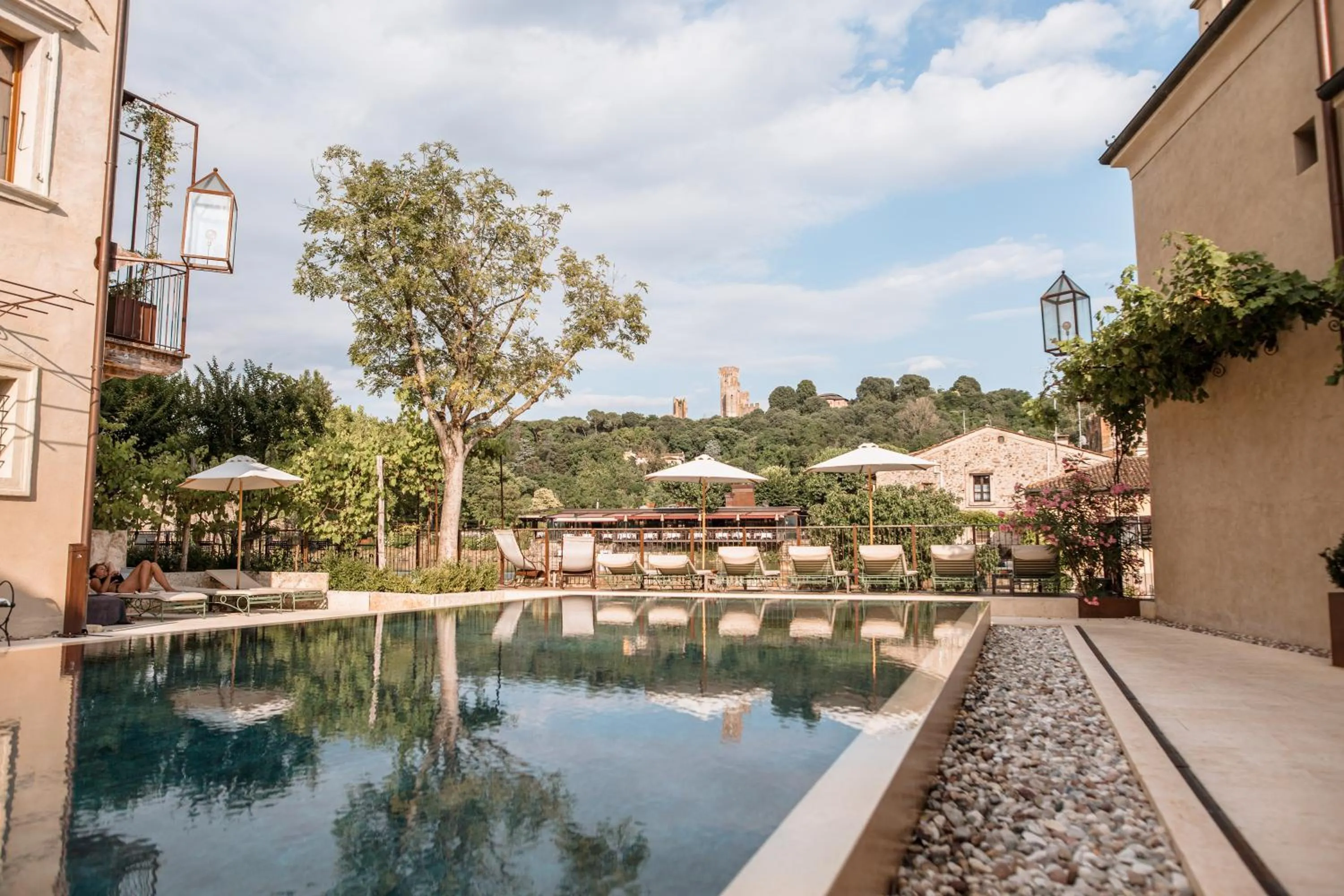 Pool view in Corte Regia Relais & Spa