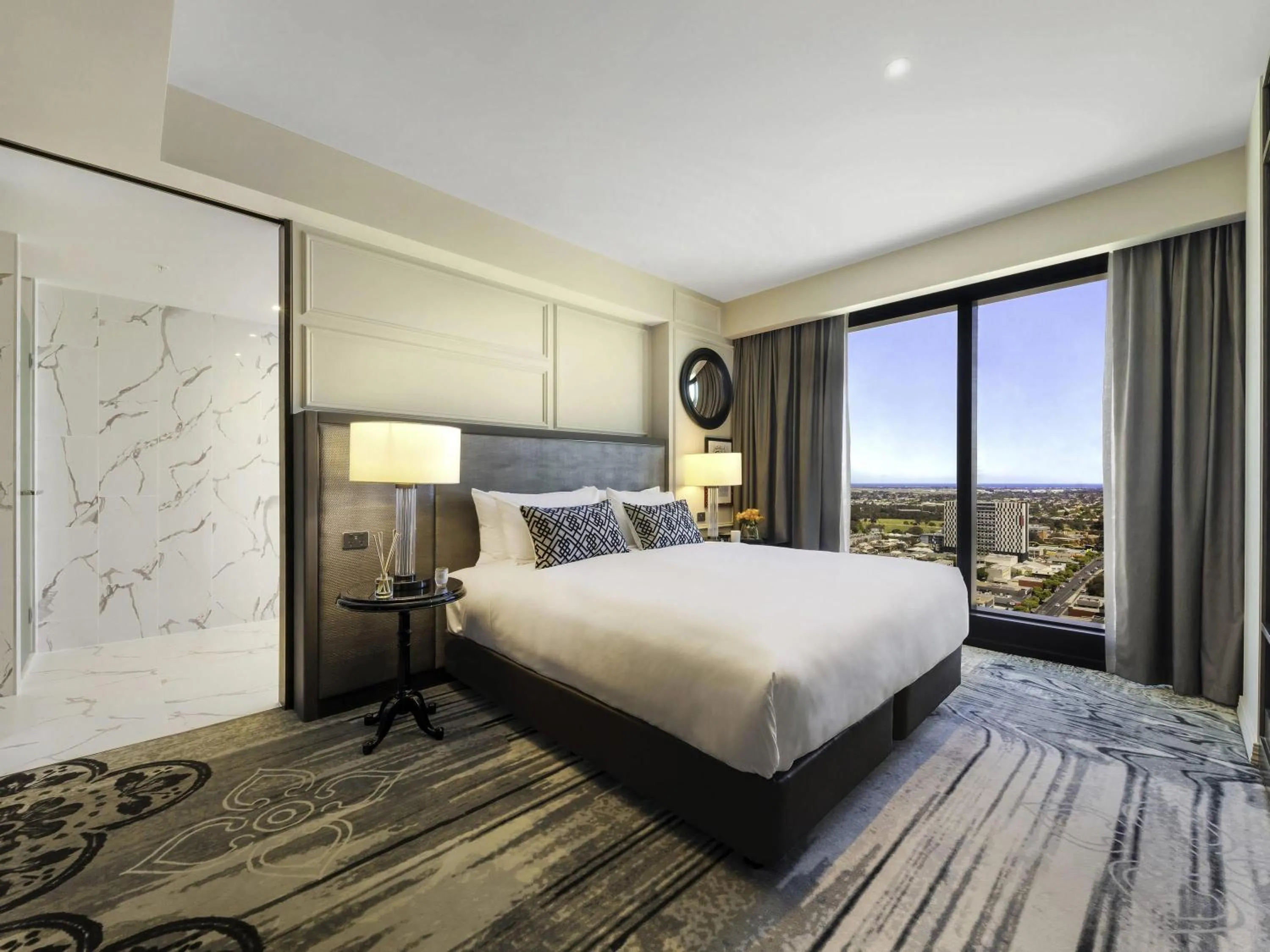 Prestige King Suite with Club Access and Living Room in Sofitel Adelaide