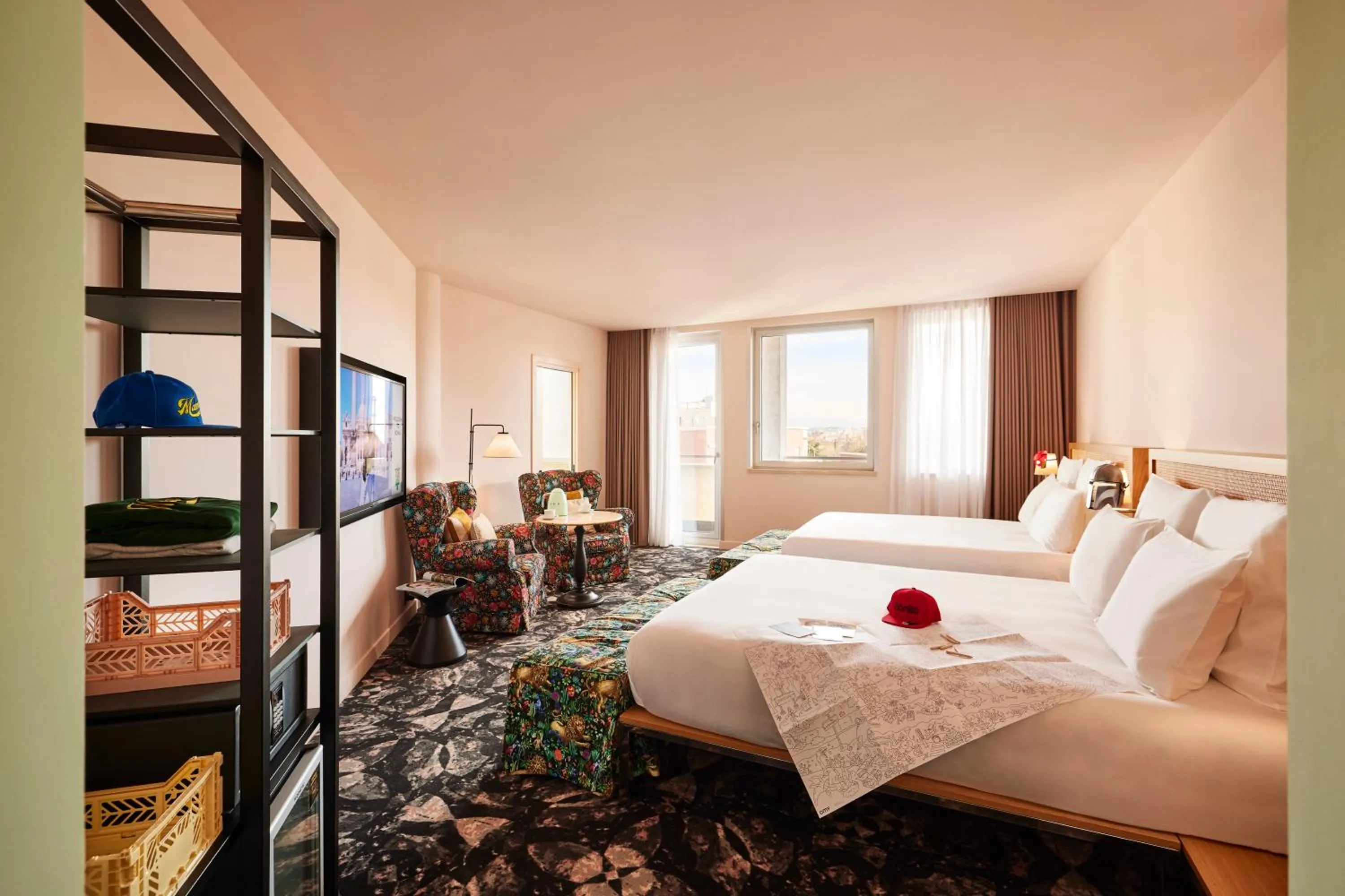 Bed in Mama Shelter Roma