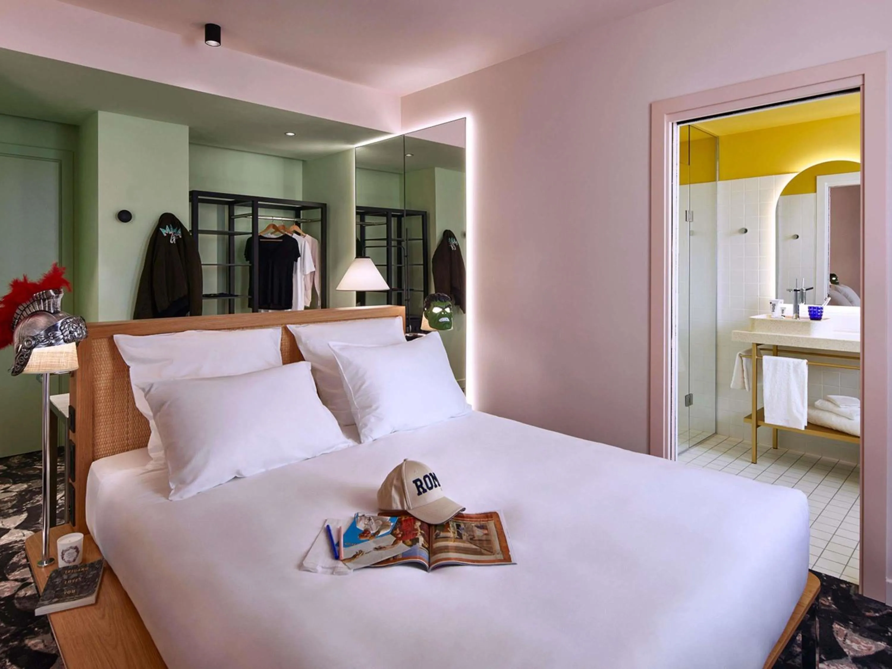 Bedroom, Bed in Mama Shelter Roma