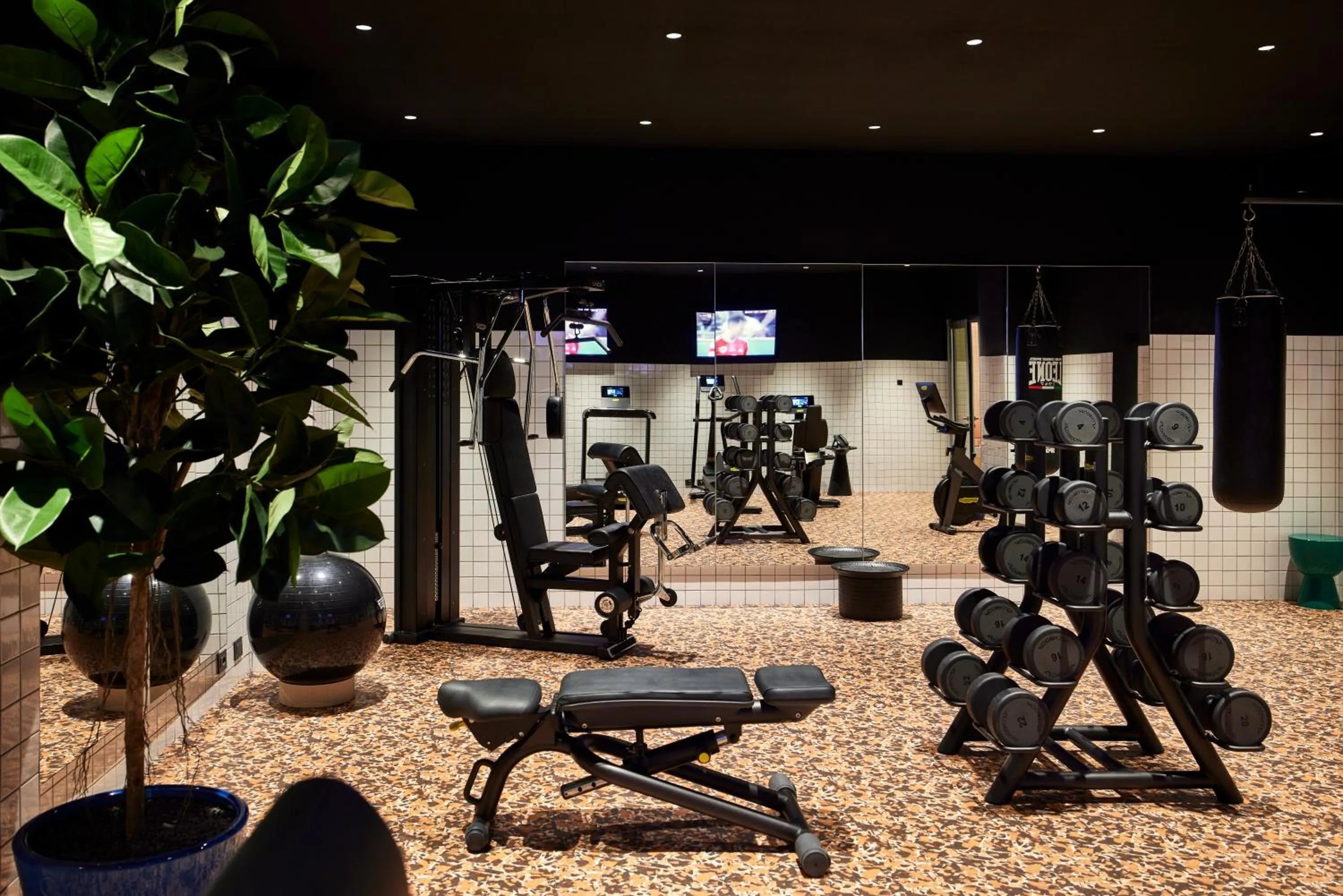 Fitness centre/facilities in Mama Shelter Roma