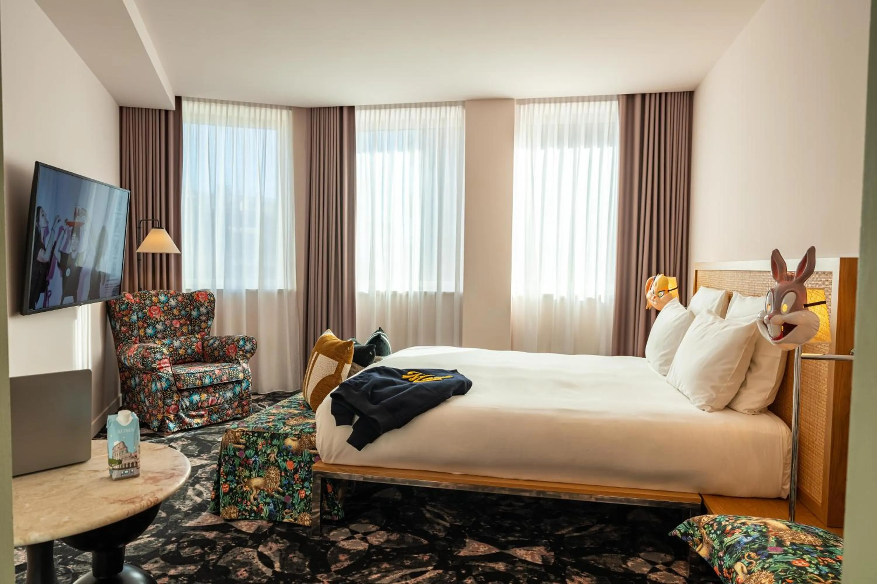 Bed in Mama Shelter Roma