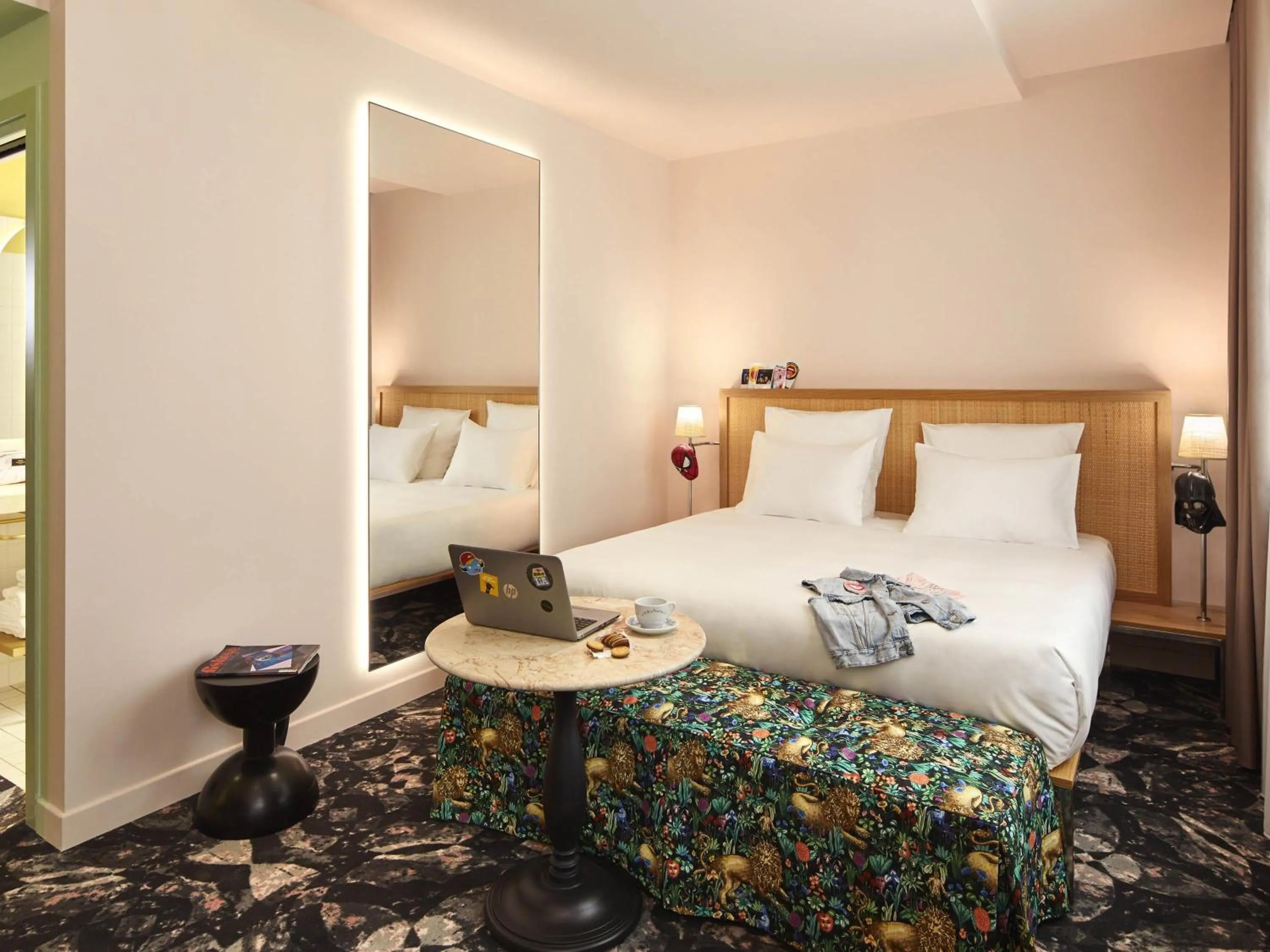 Bedroom, Bed in Mama Shelter Roma