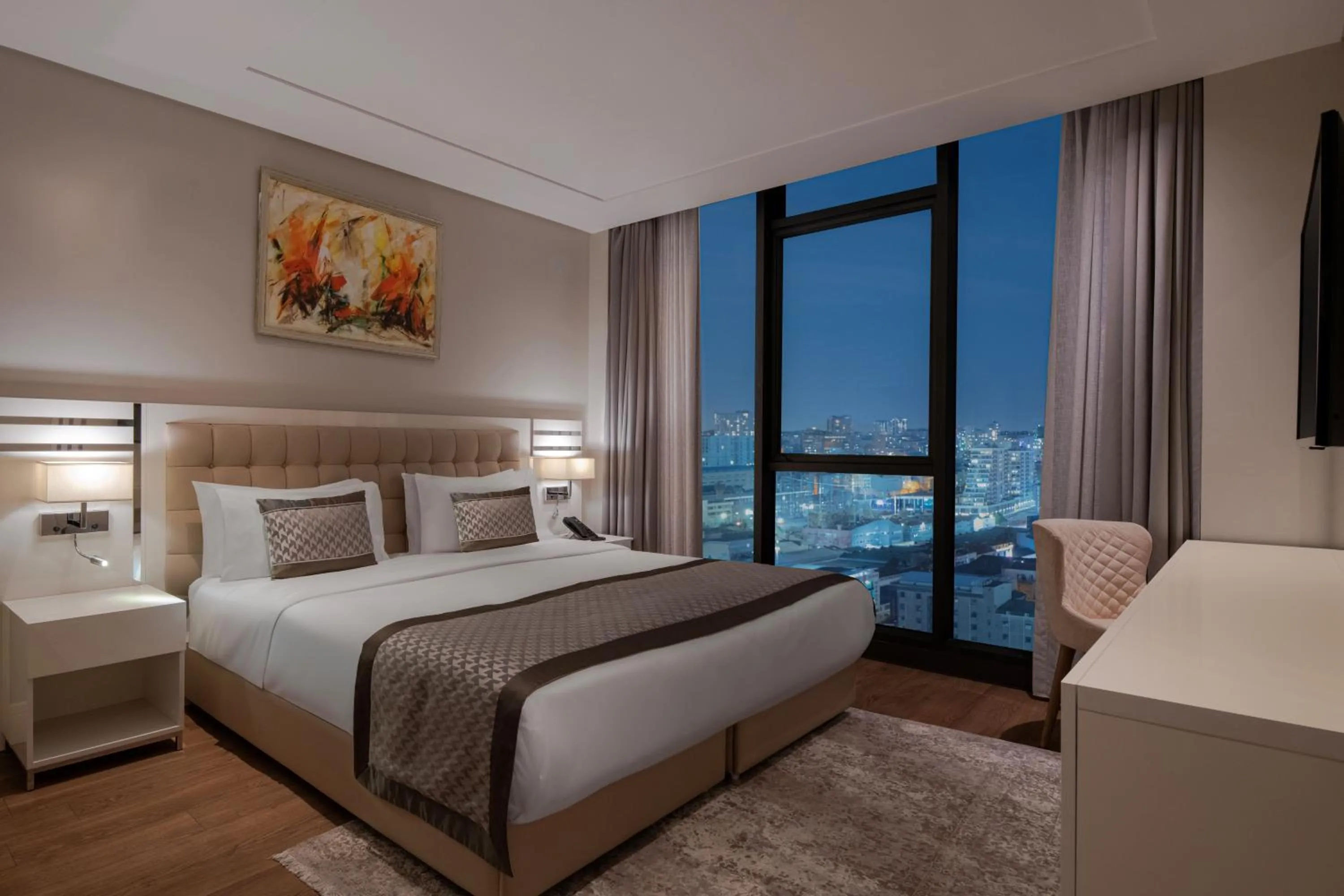 Bedroom, Bed in Movenpick Living Istanbul West