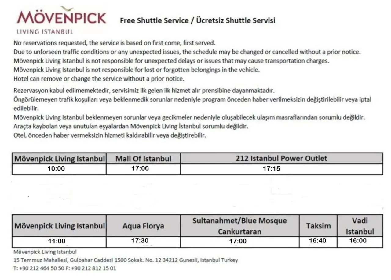 Text overlay in Movenpick Living Istanbul West