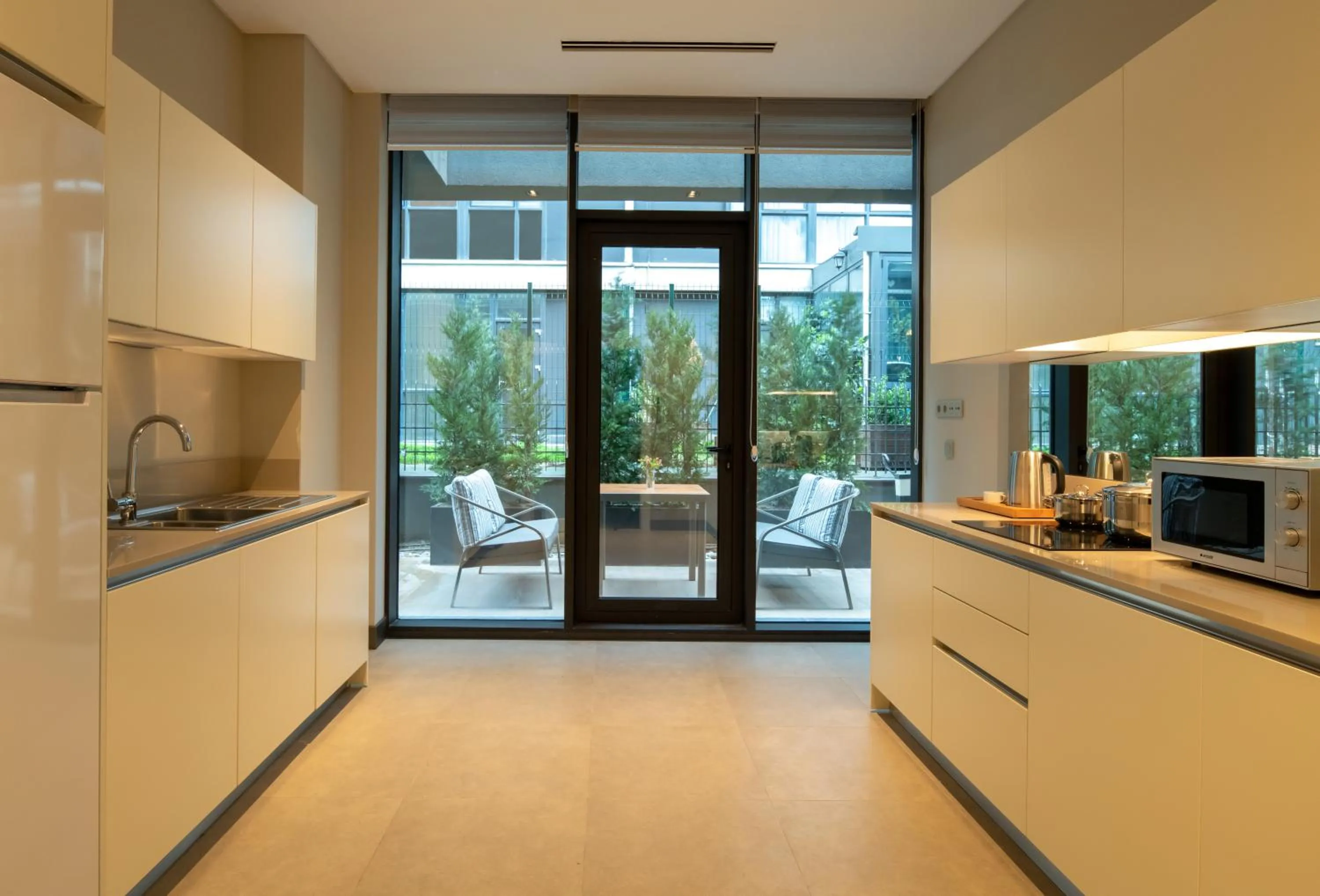 kitchen in Movenpick Living Istanbul West