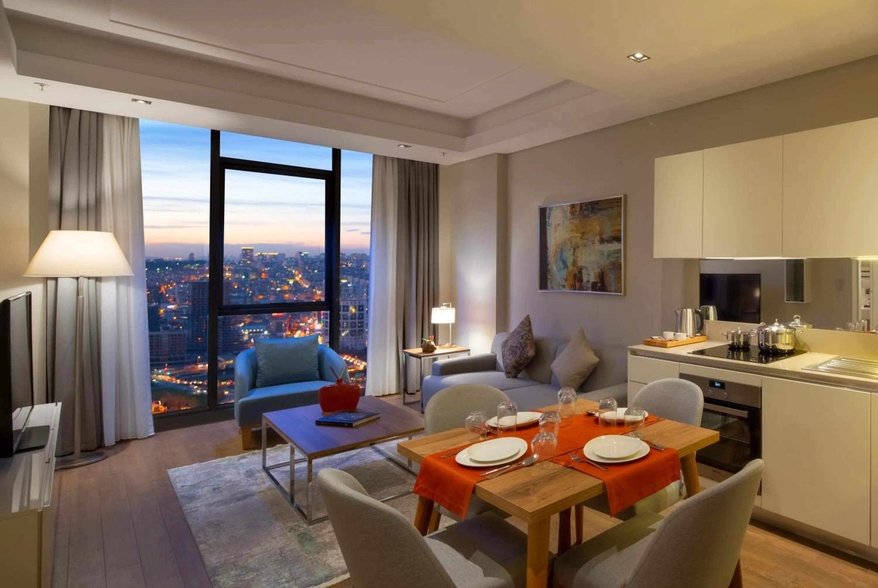 Kitchen or kitchenette in Movenpick Living Istanbul West