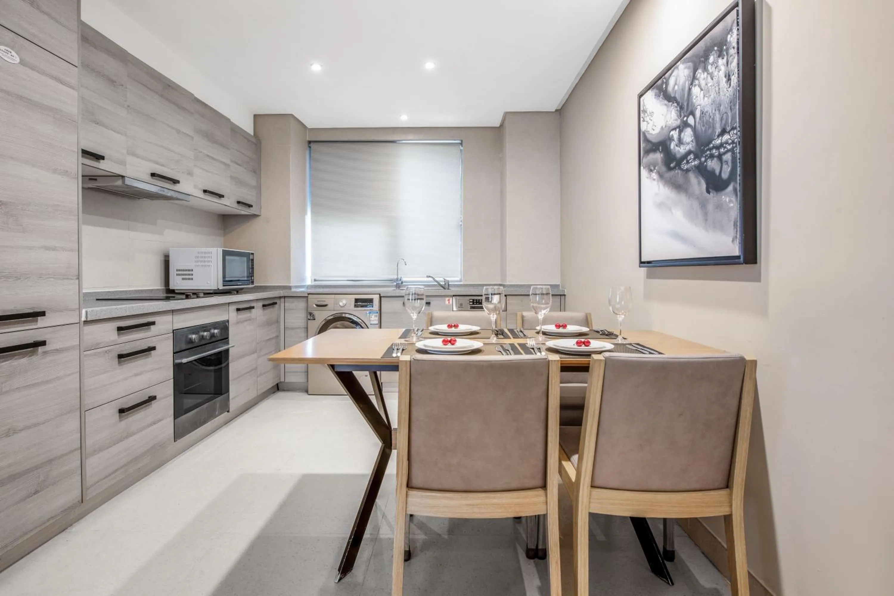 Kitchen or kitchenette in CM Serviced Apartment Shenzhen Hillside