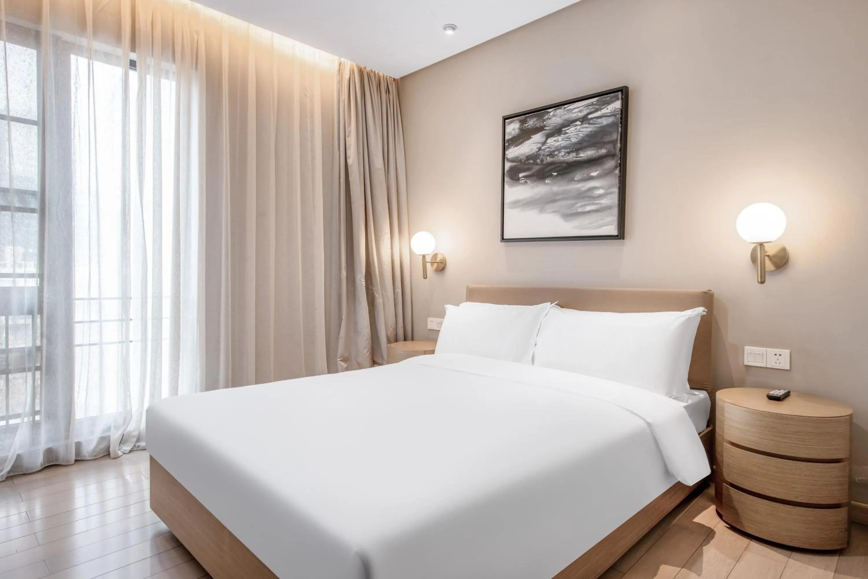 Bedroom, Bed in CM Serviced Apartment Shenzhen Hillside