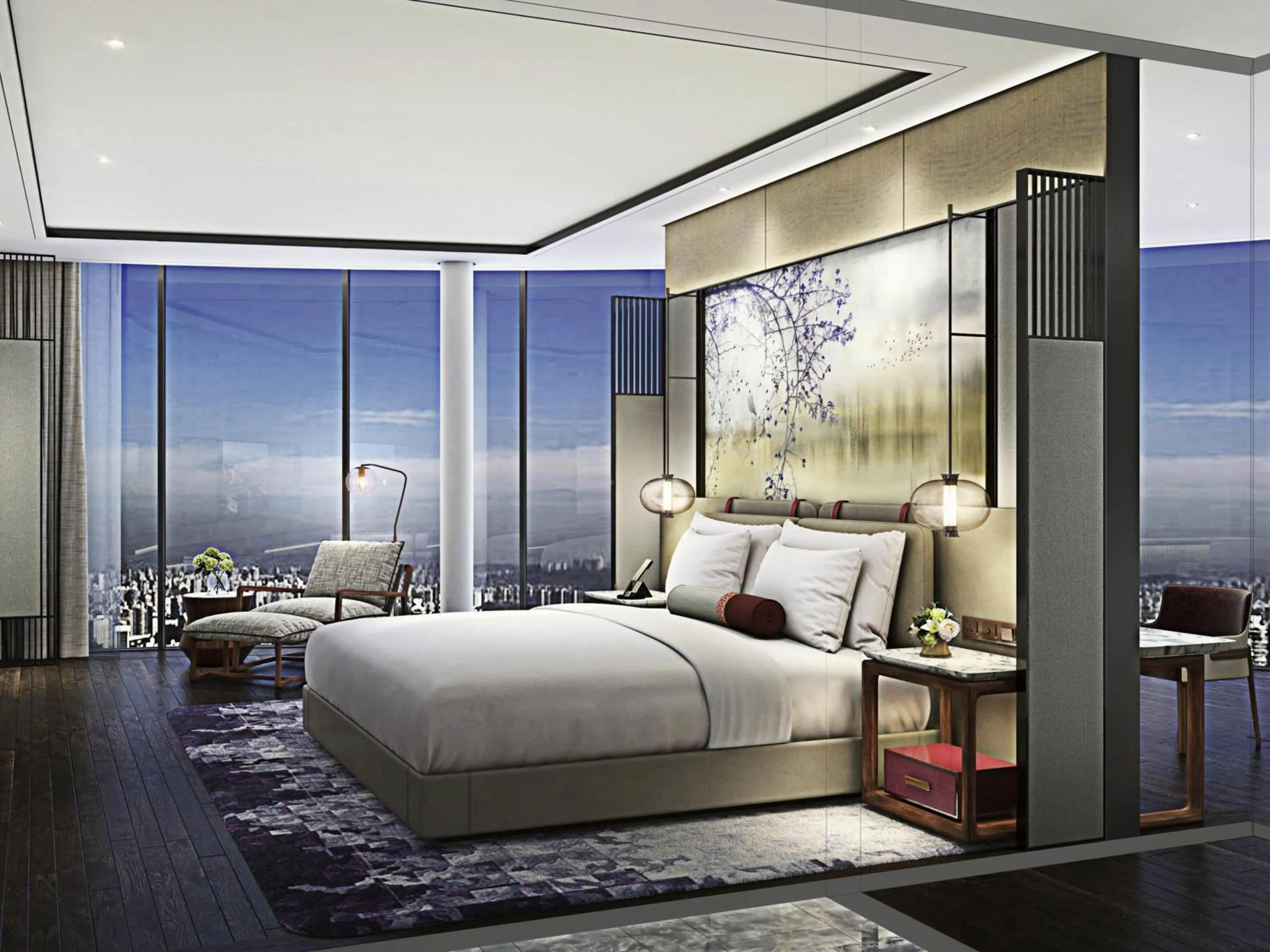 Bedroom, Bed in Sofitel Hangzhou Yingguan-Olympic Center Hotel