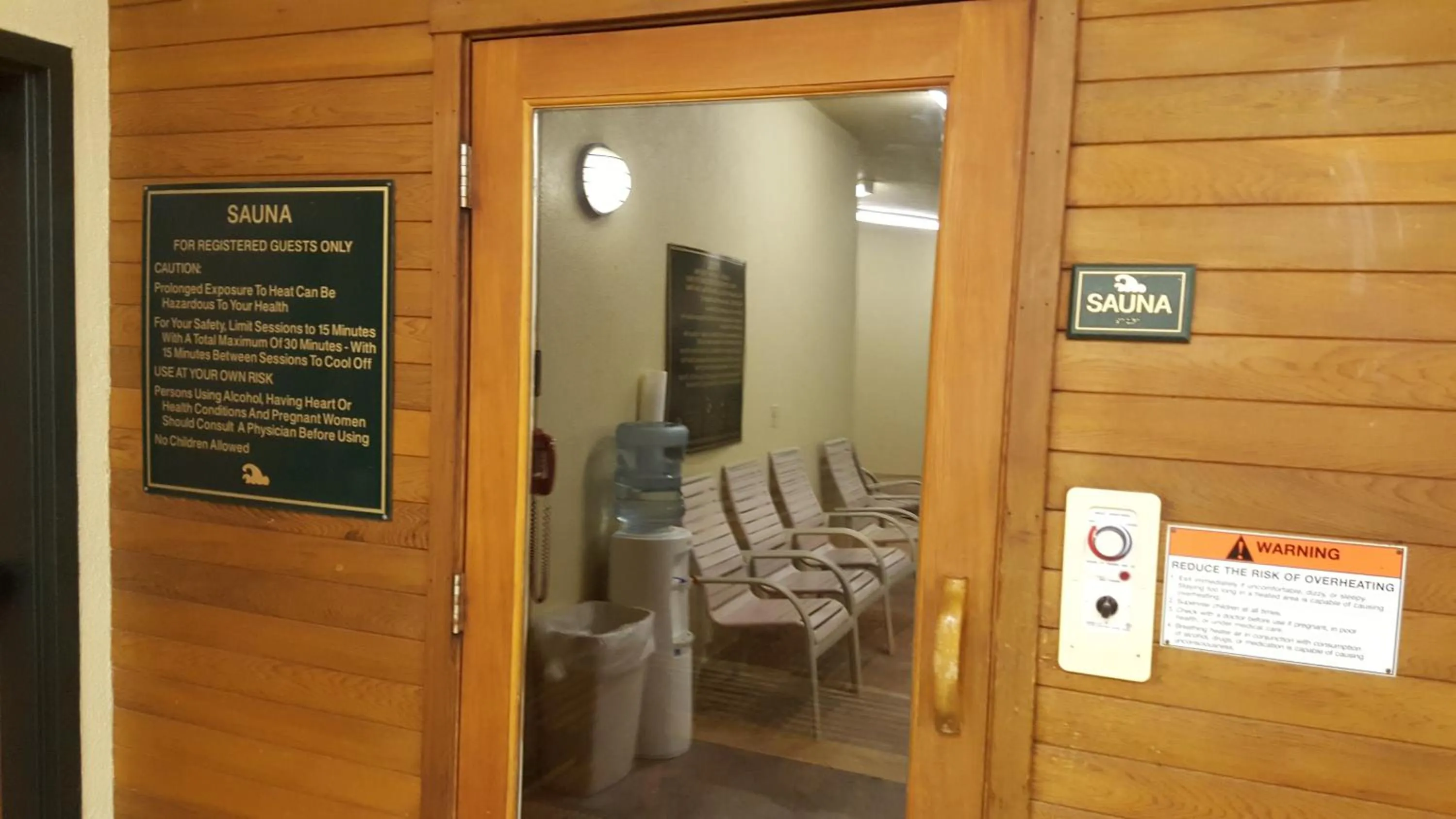 Sauna in Oceanfront Lodge