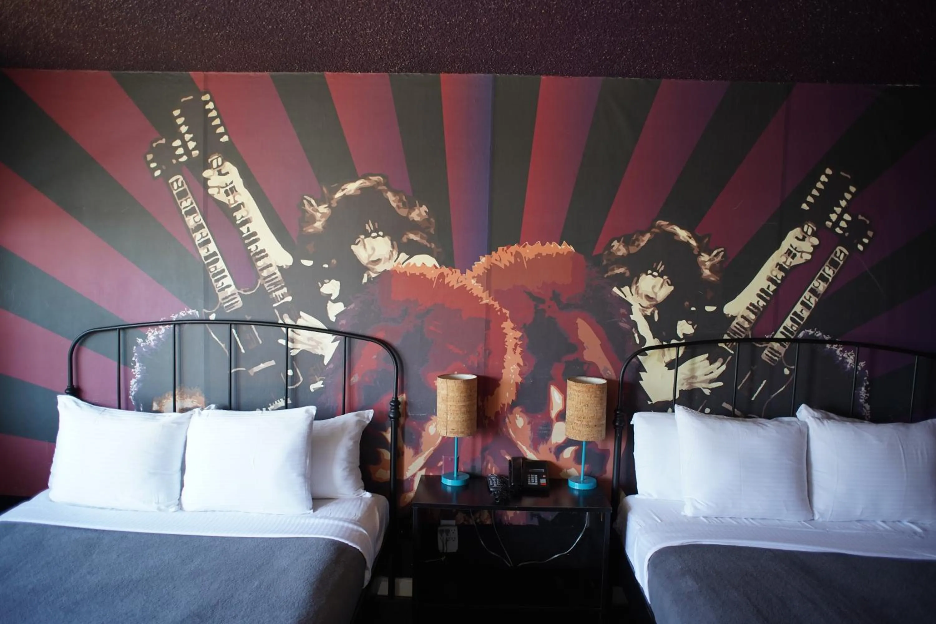 Bedroom in Huntington Surf Inn