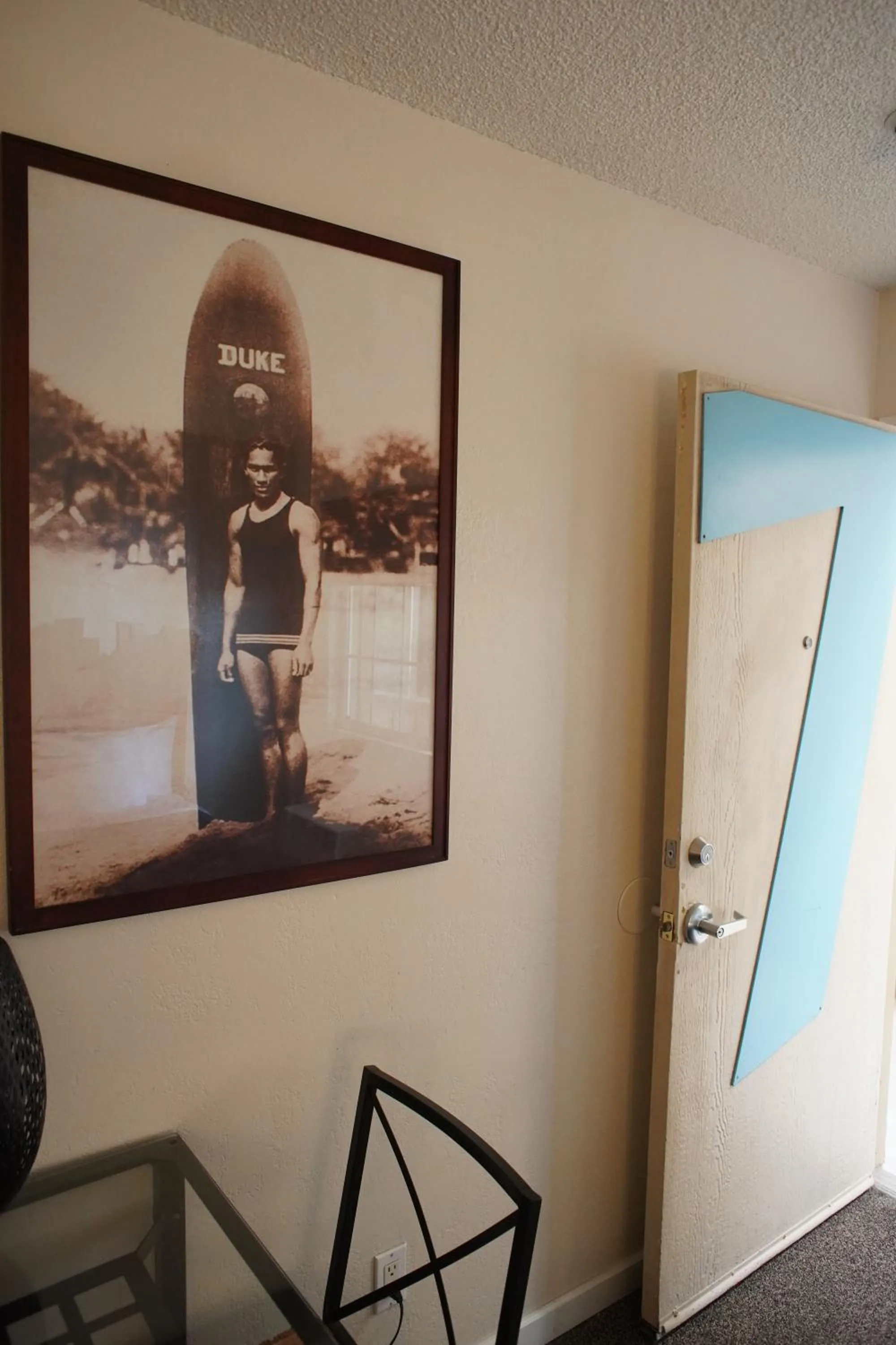 Decorative detail in Huntington Surf Inn