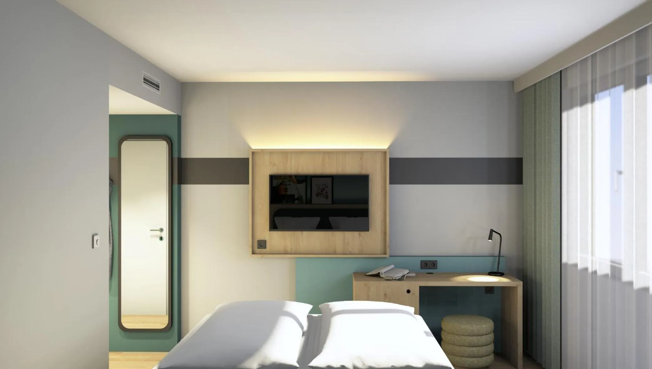 Bathroom, Bed in Spark by Hilton Essen City Centre