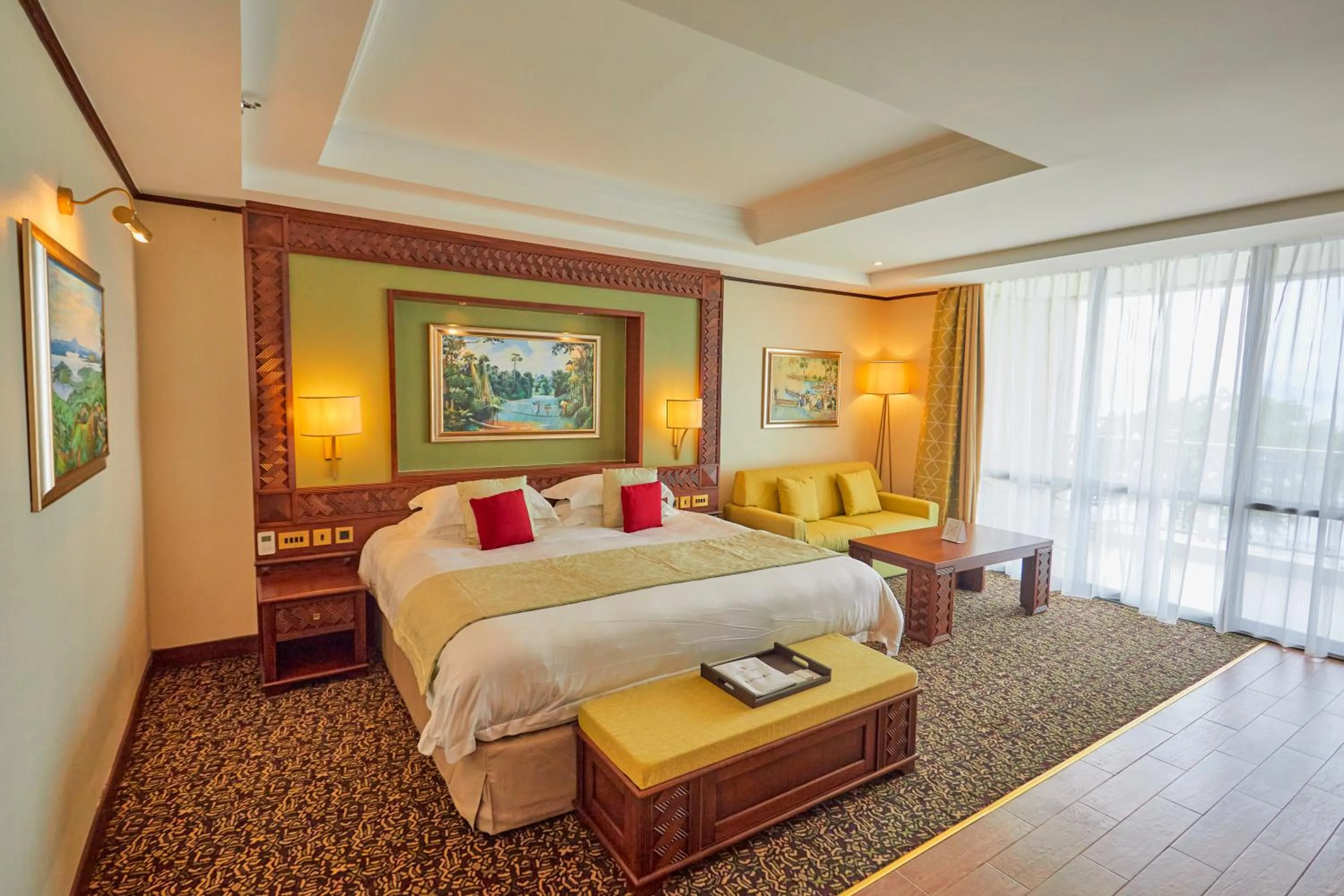 Bed in Goma Serena Hotel