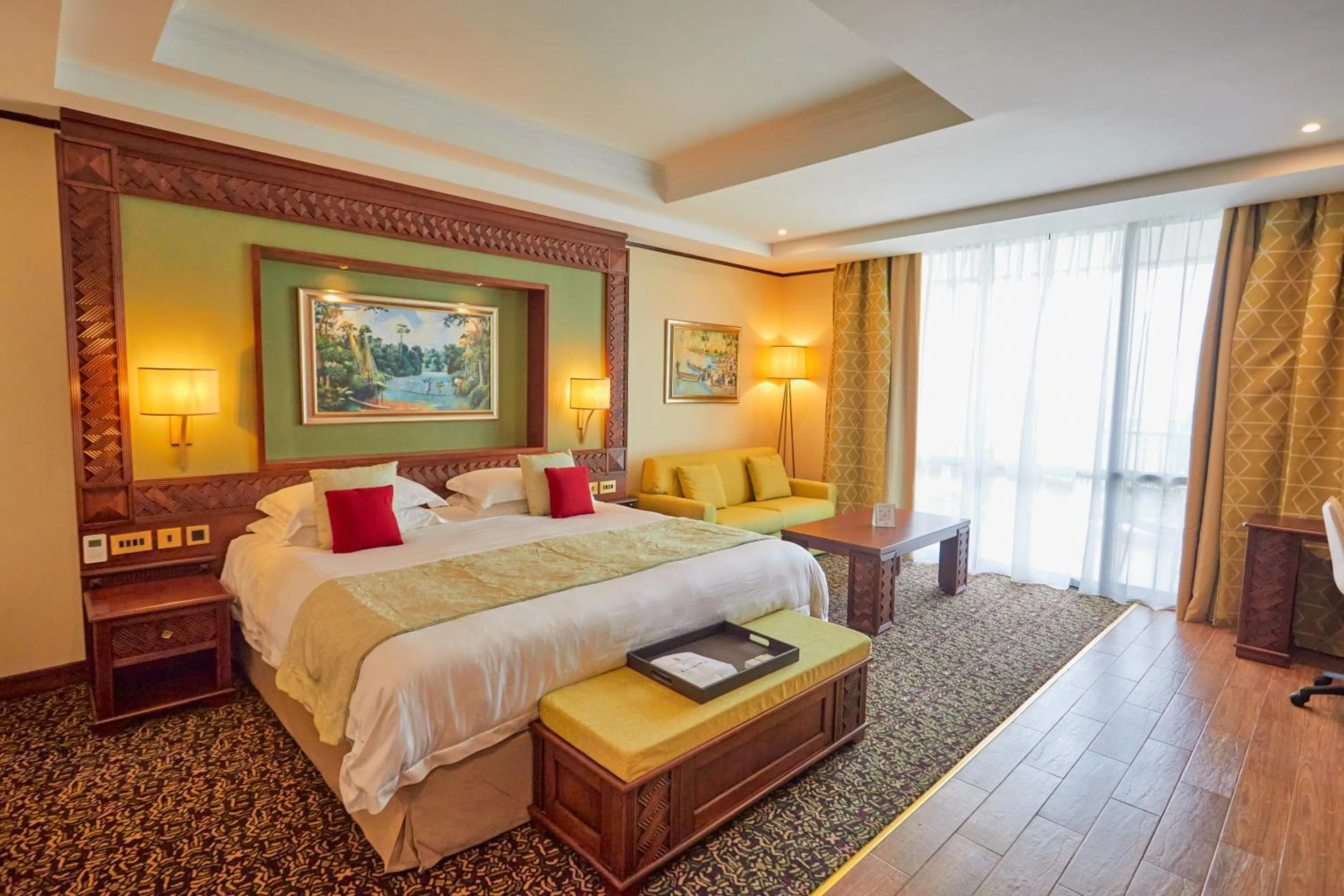 Bed in Goma Serena Hotel