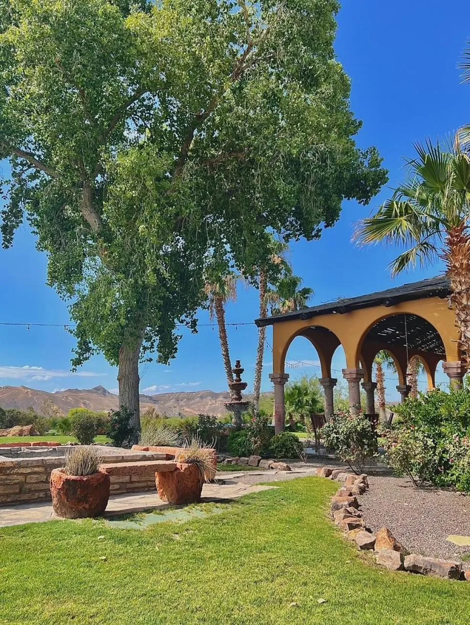 Garden view in Lajitas Golf Resort