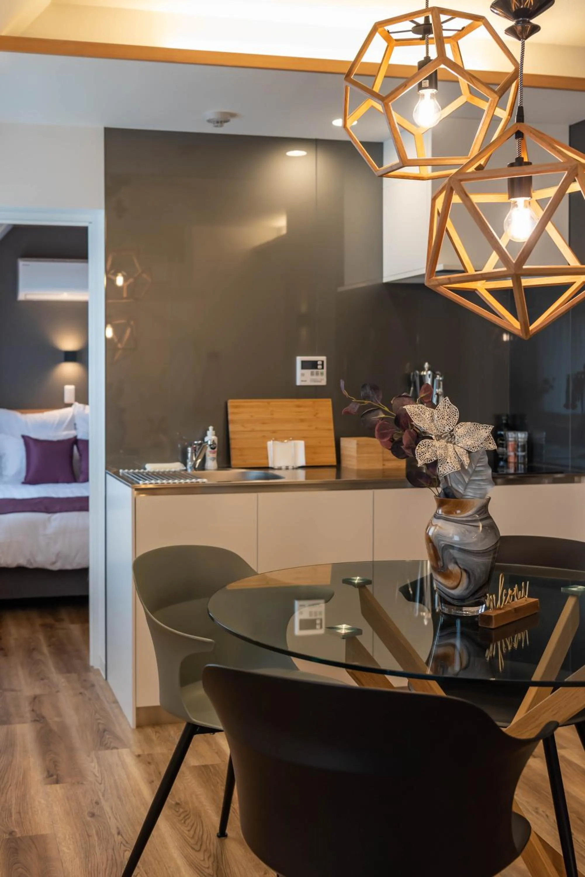 Dining area, Bed in Alla Scuderia Bijou Suites