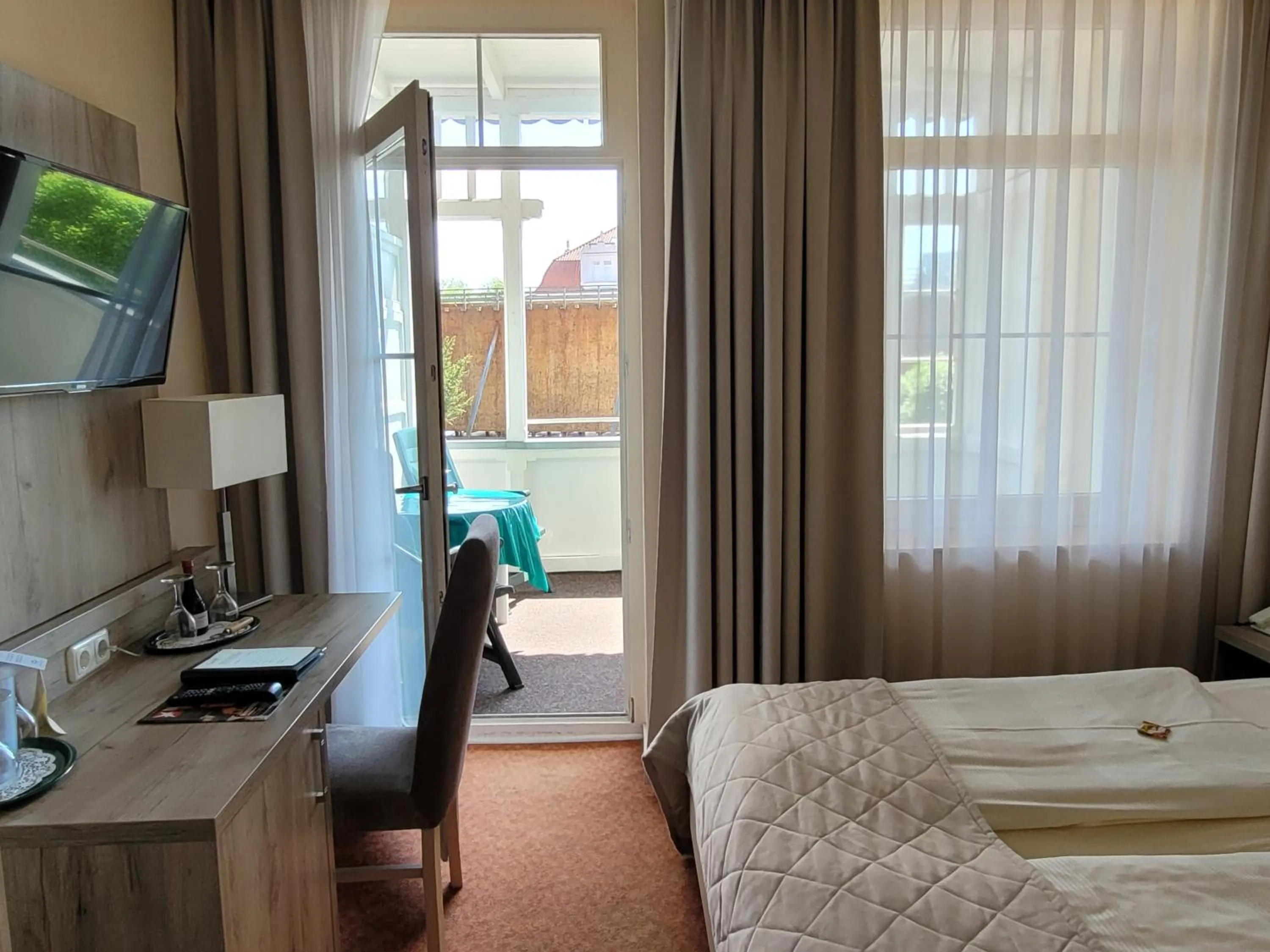 Bed in Hotel Rosengarten