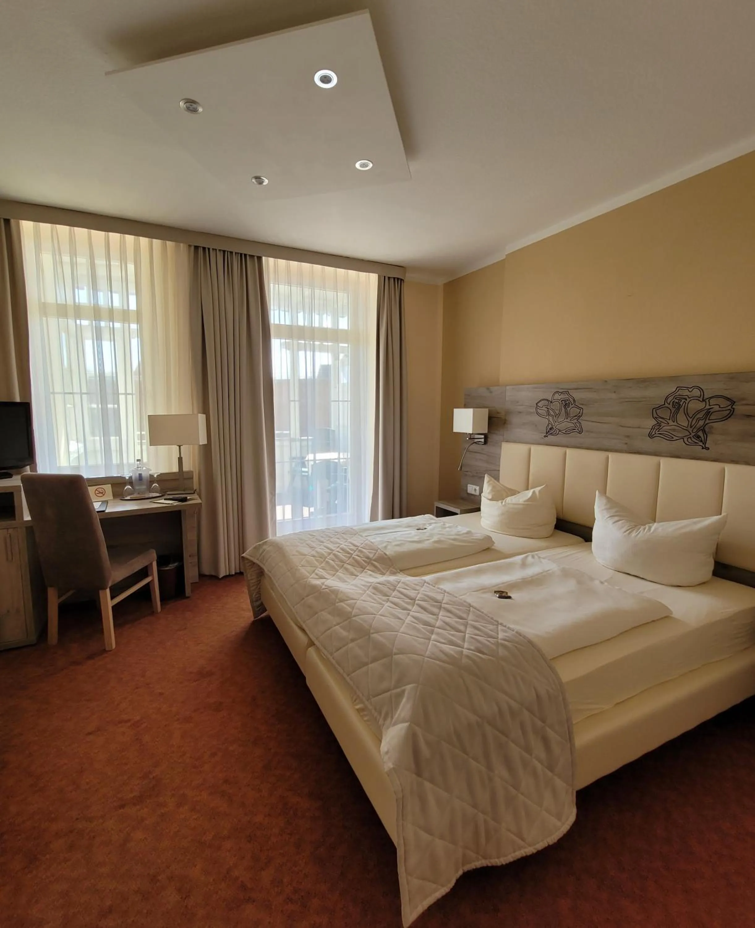 Bed in Hotel Rosengarten