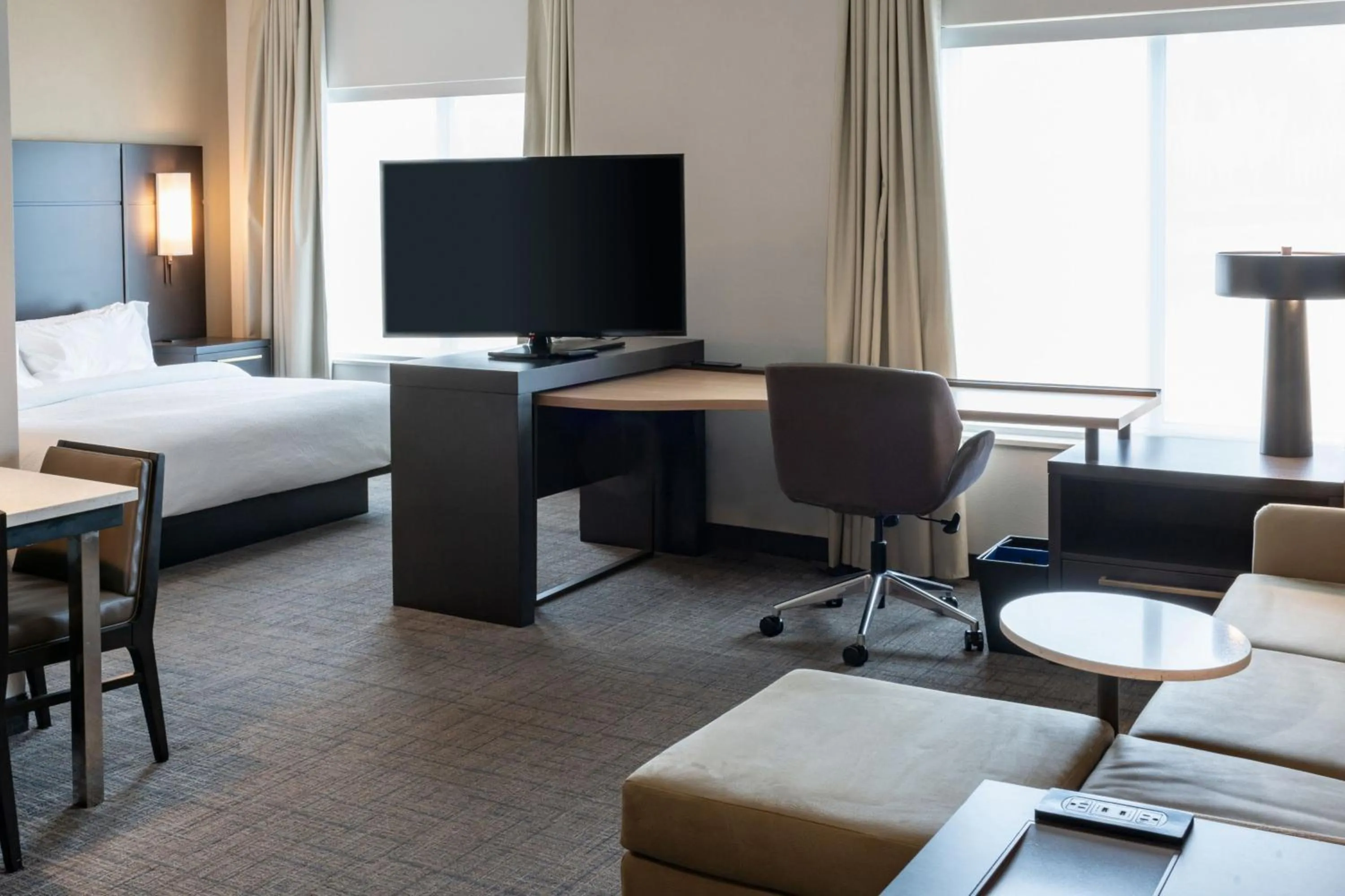 Living room, Bed in Residence Inn by Marriott Wilkes-Barre Arena
