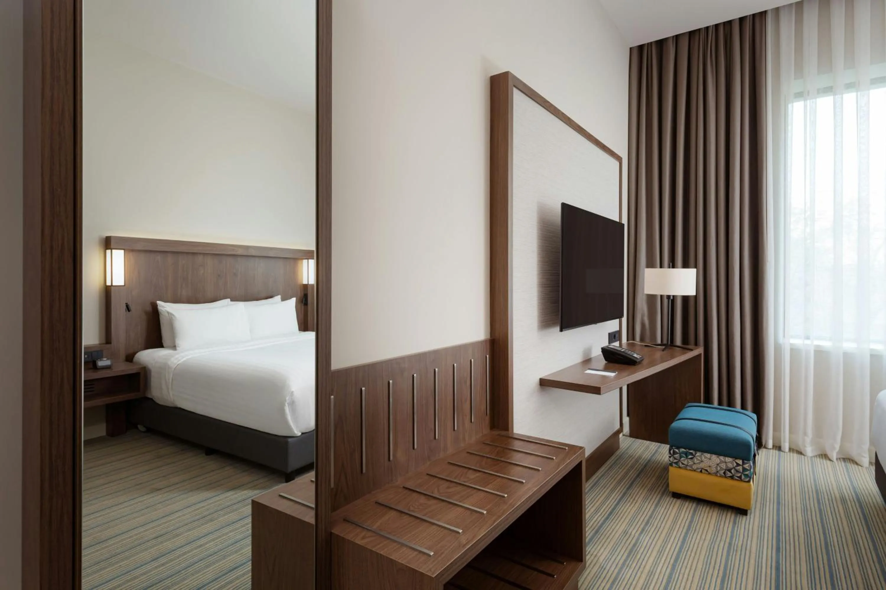 Photo of the whole room, Bed in Courtyard by Marriott Baku