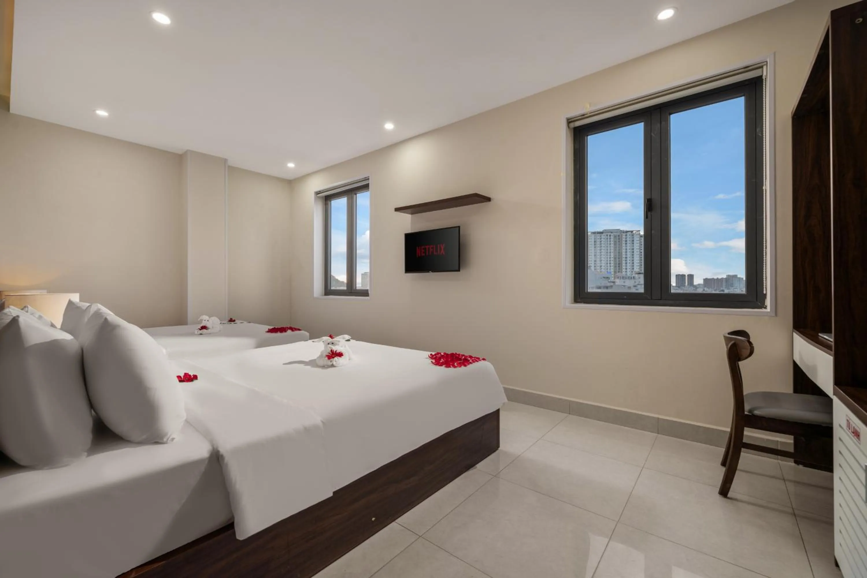 Bed in KLY Hotel Vung Tau