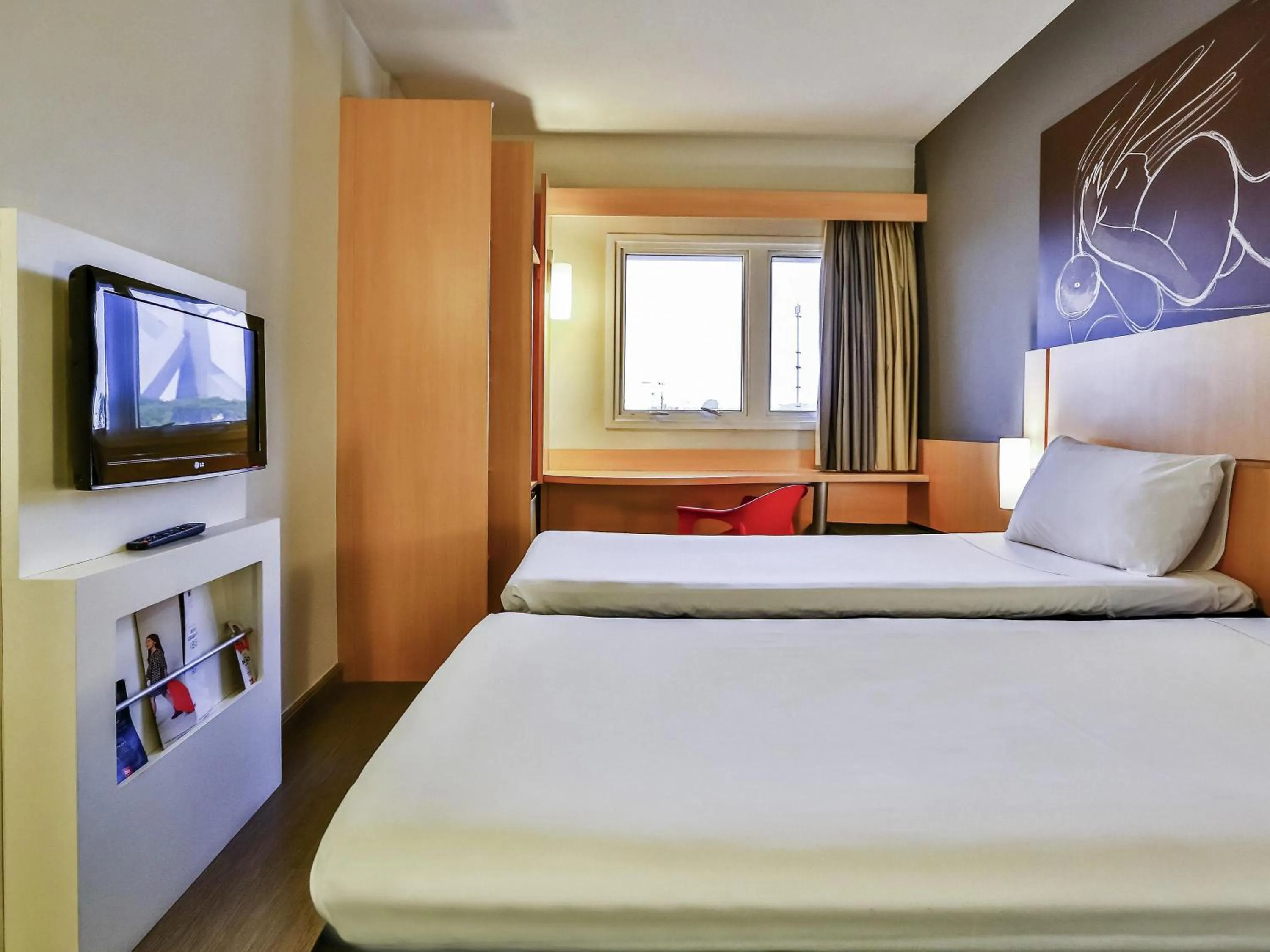 Bedroom, Bed in ibis Goiânia