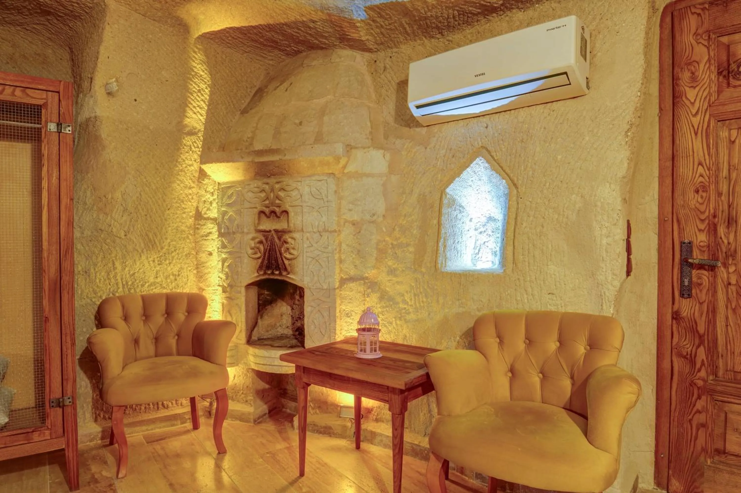 Seating area in Avilla Cave Hotel