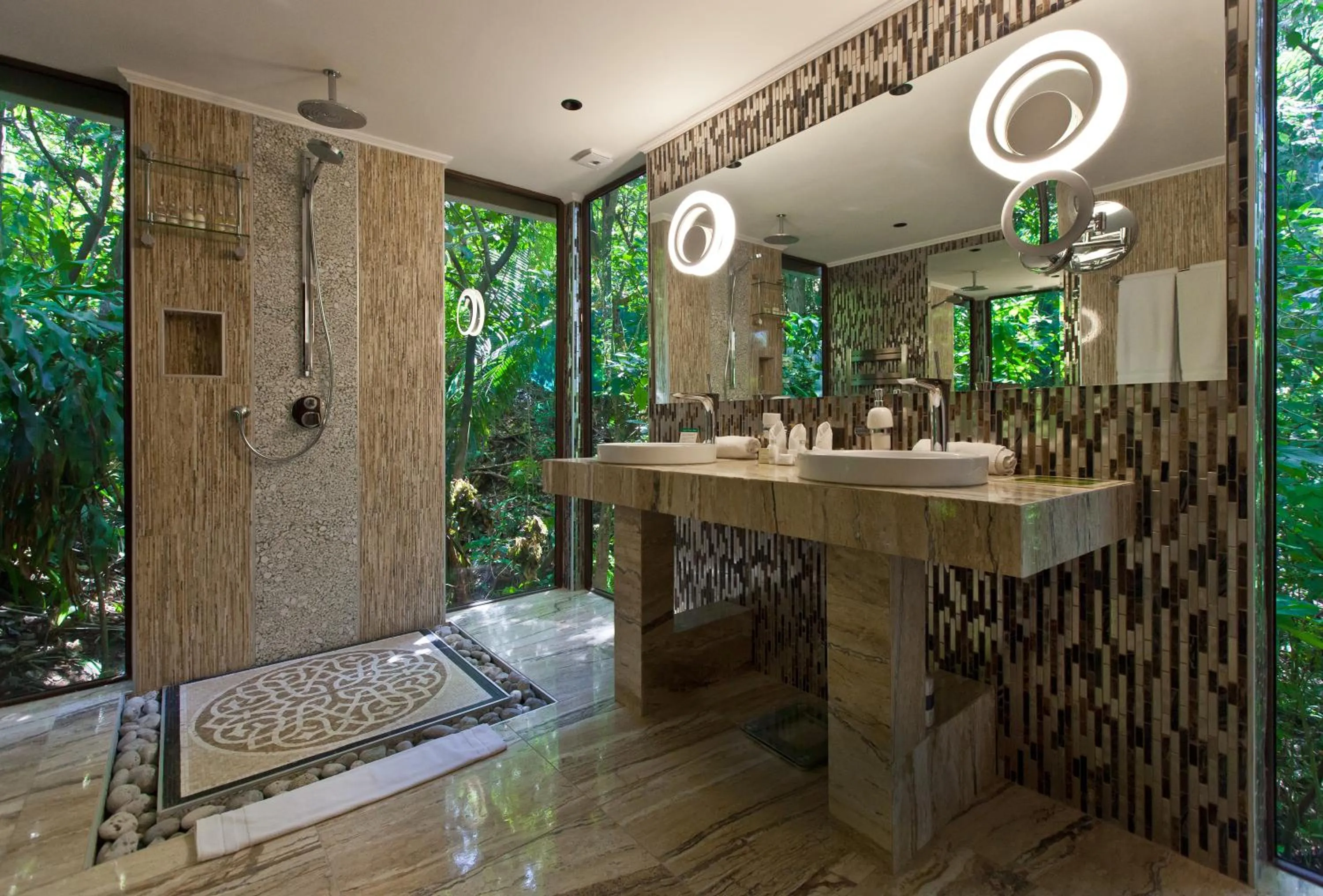 Bathroom in Makanda by The Sea Hotel Adults Only