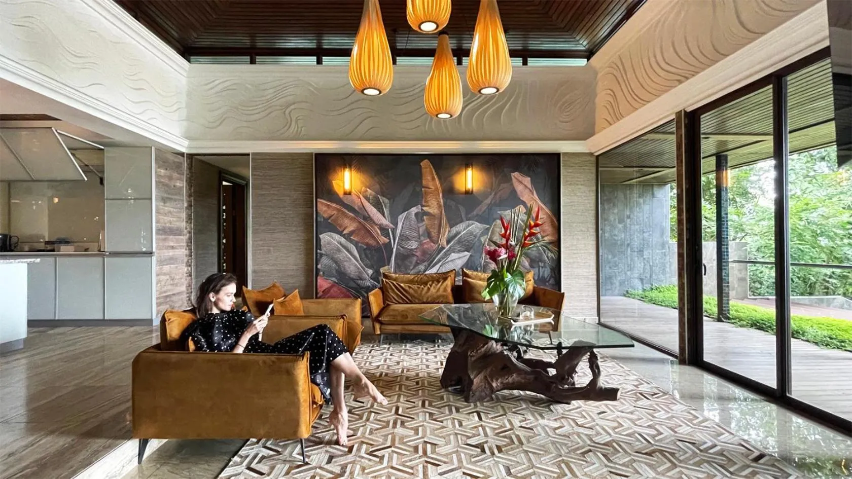 Living room in Makanda by The Sea Hotel Adults Only