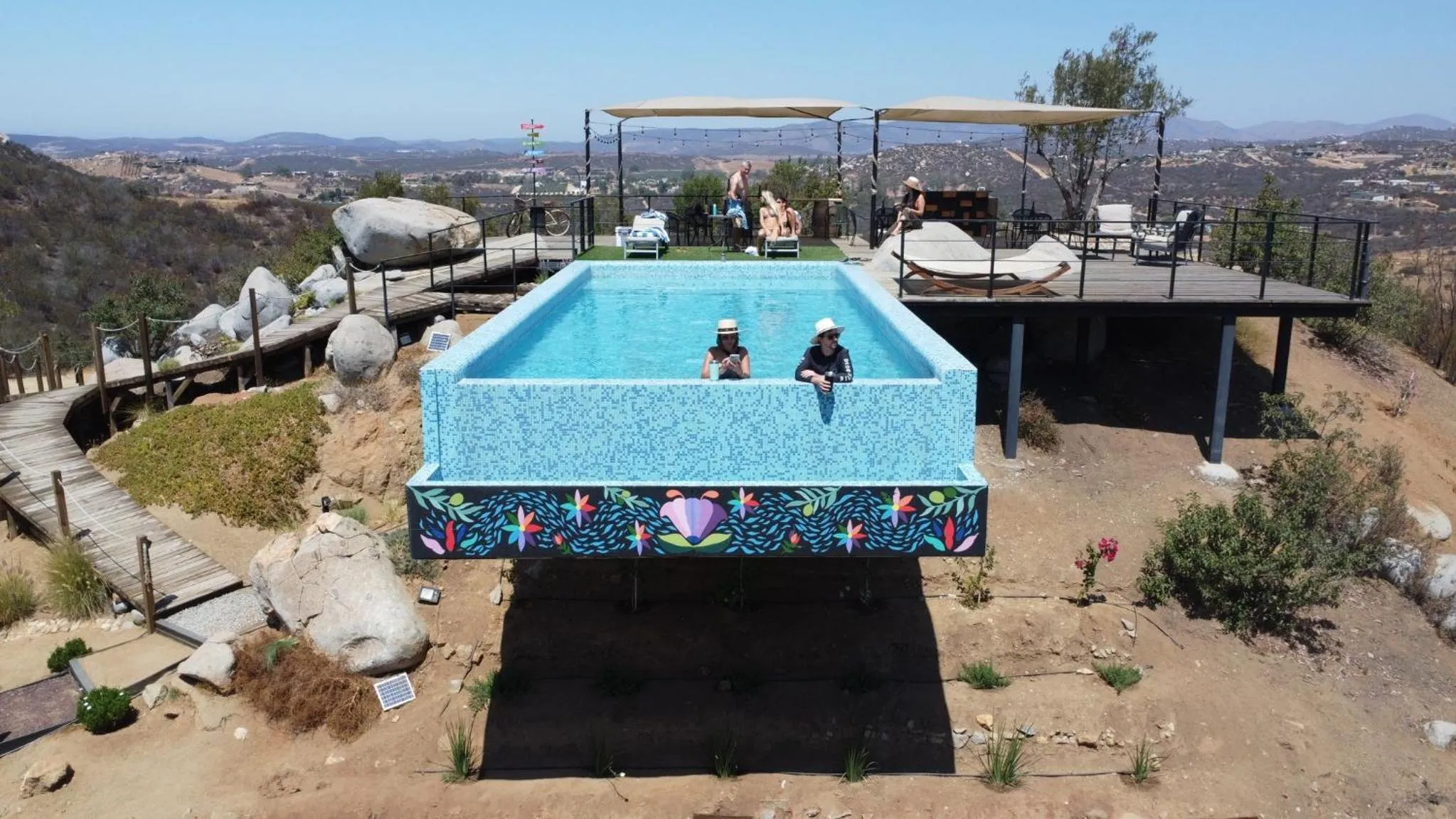 Swimming pool in Origen75 Loft - Villas - Skypool - Viñedo, Valle de Guadalupe